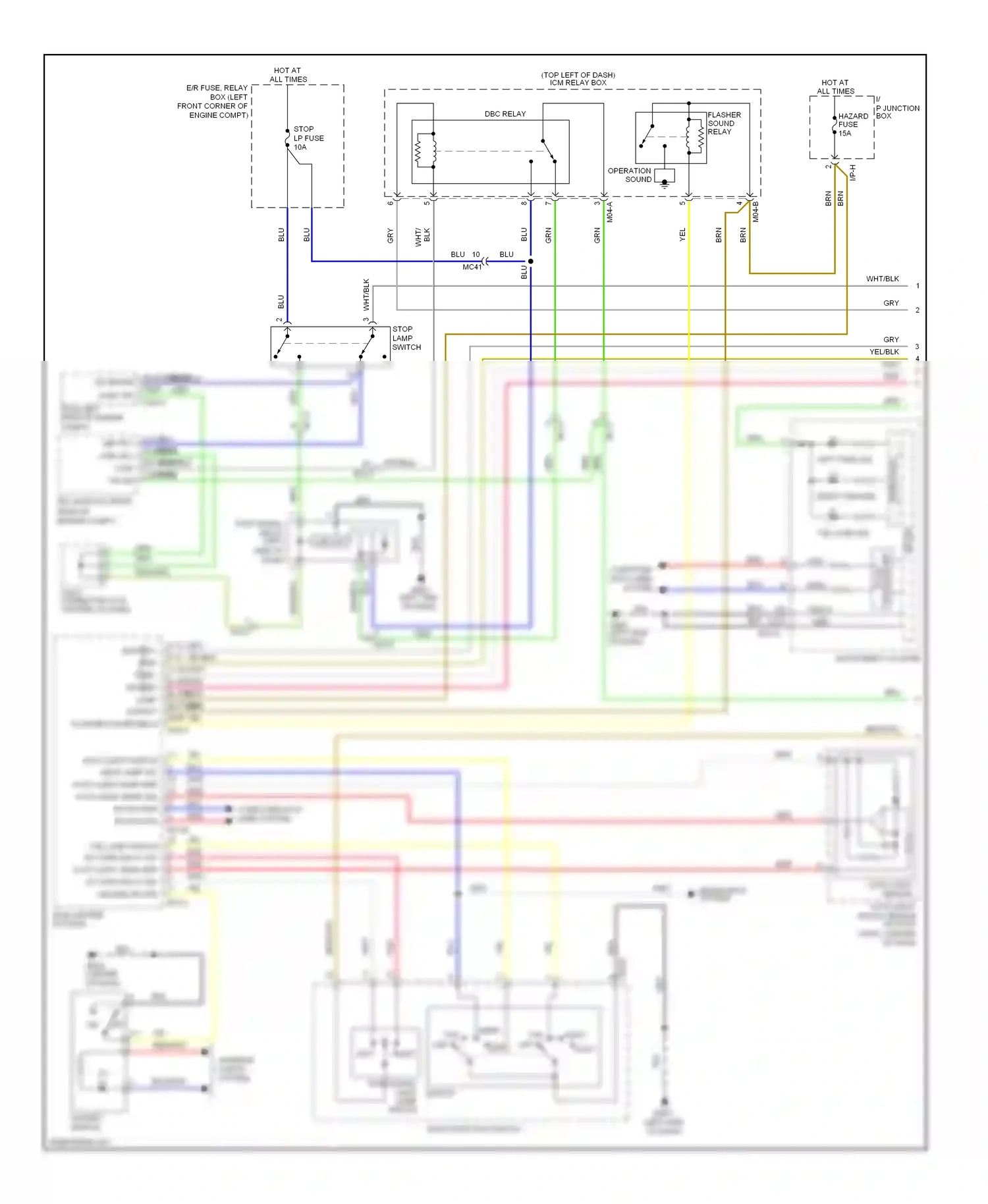 Wiring diagram auto light sensor for Hyundai Tucson II (2009-2015) (1 of 1)