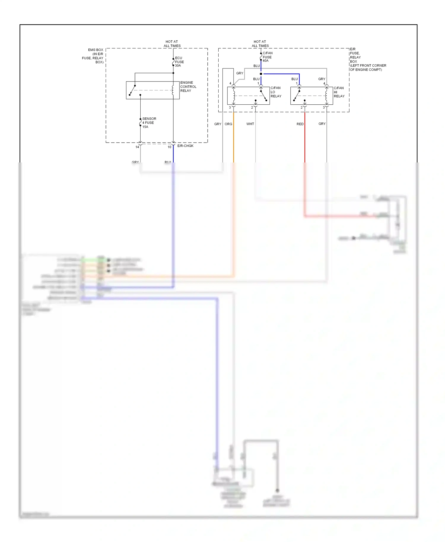 Wiring diagram computer data lines system air conditioning system for Hyundai Tucson II (2009-2015) (1 of 1)