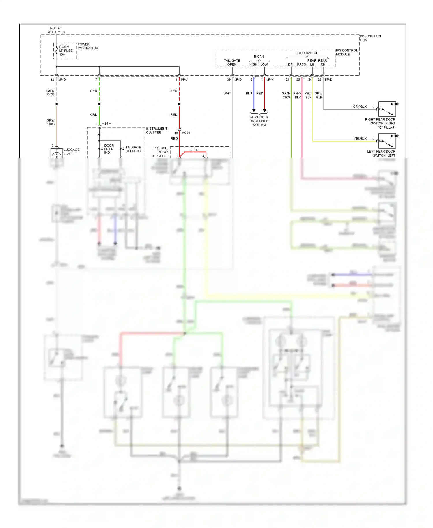 Wiring diagram computer data lines system for Hyundai Tucson II (2009-2015) (11 of 27)