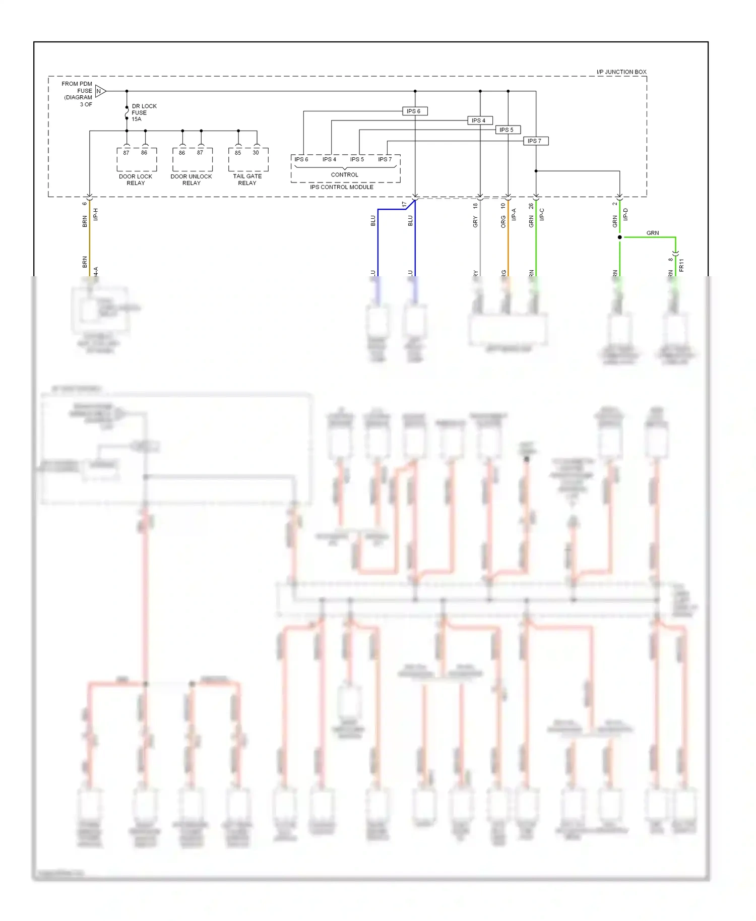 Wiring diagram console active switch eco switch for Hyundai Tucson II (2009-2015) (1 of 1)