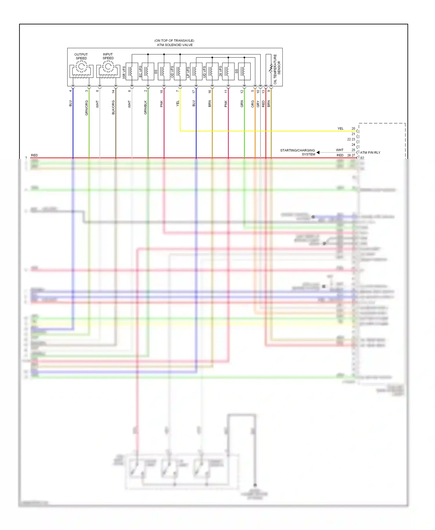 Wiring diagram input speed for Hyundai Tucson II (2009-2015) (1 of 2)