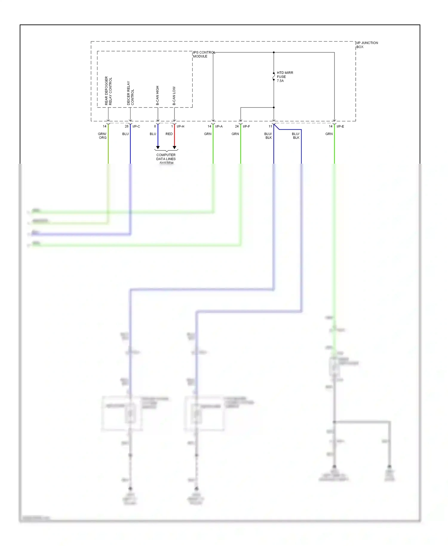 Wiring diagram i/p-e for Hyundai Tucson II (2009-2015) (2 of 17)