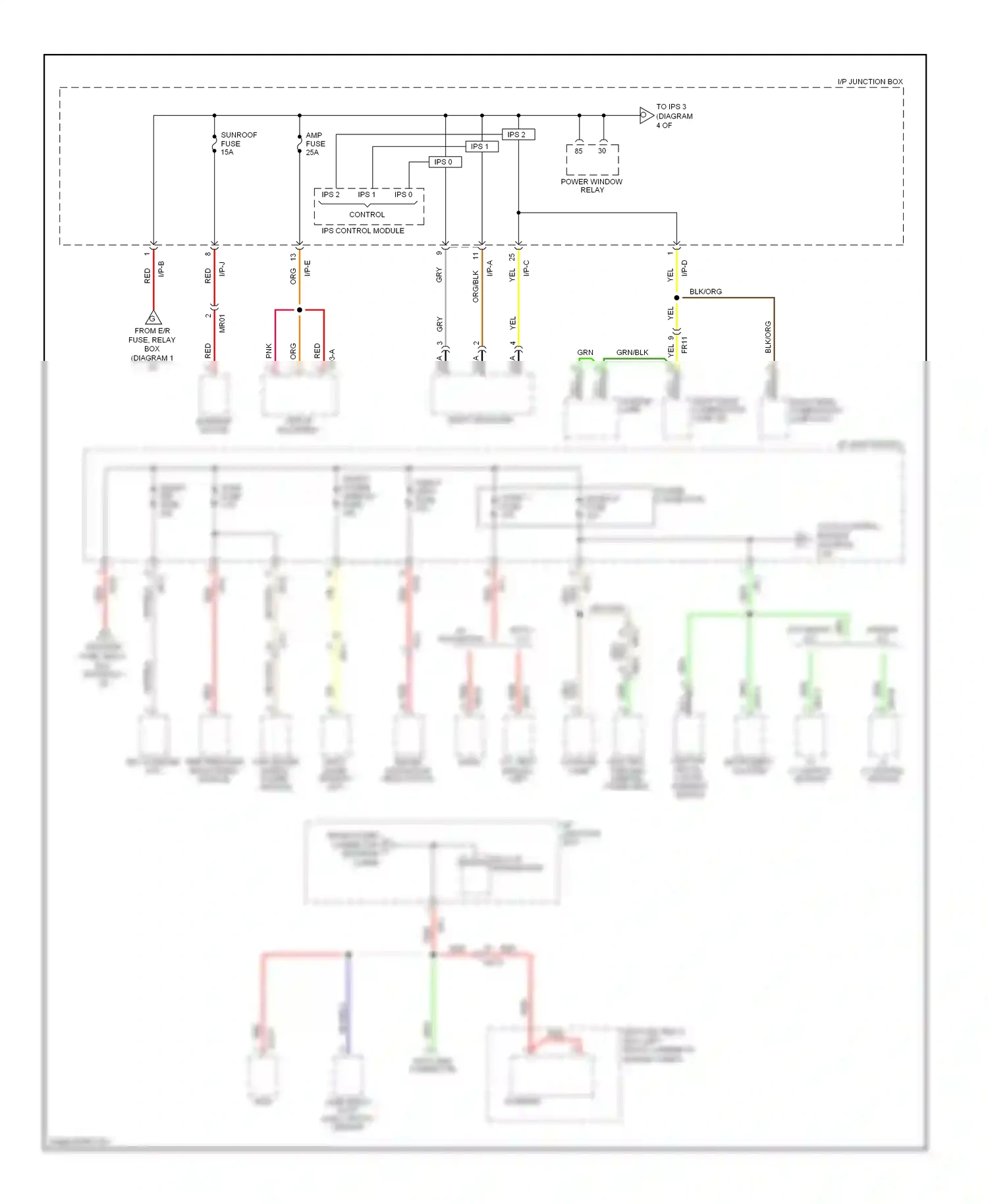 Wiring diagram ips 0 for Hyundai Tucson II (2009-2015) (2 of 2)