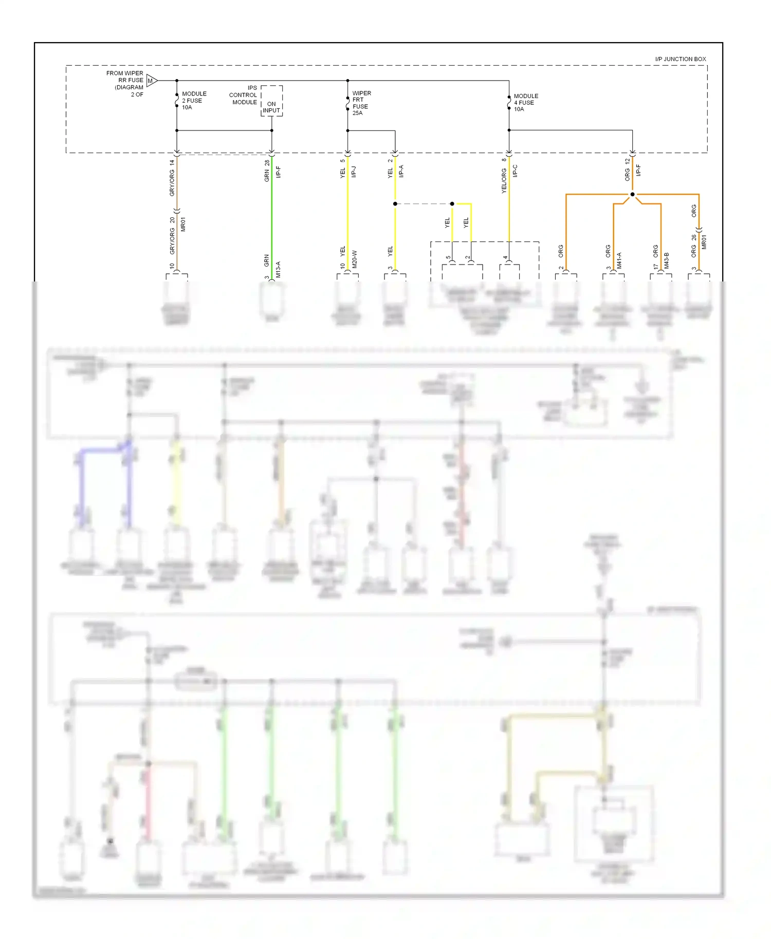 Wiring diagram ips control module on input for Hyundai Tucson II (2009-2015) (1 of 1)