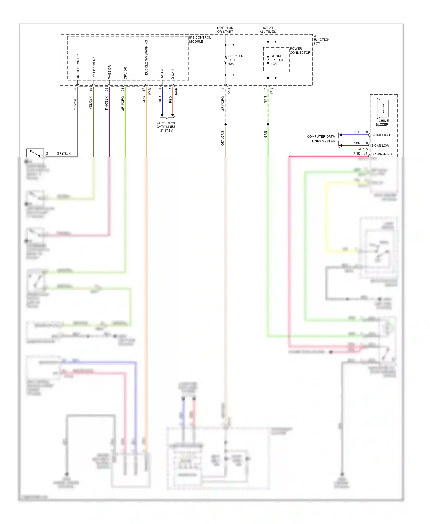 Wiring diagram ips control module for Hyundai Tucson II (2009-2015) (21 of 22)