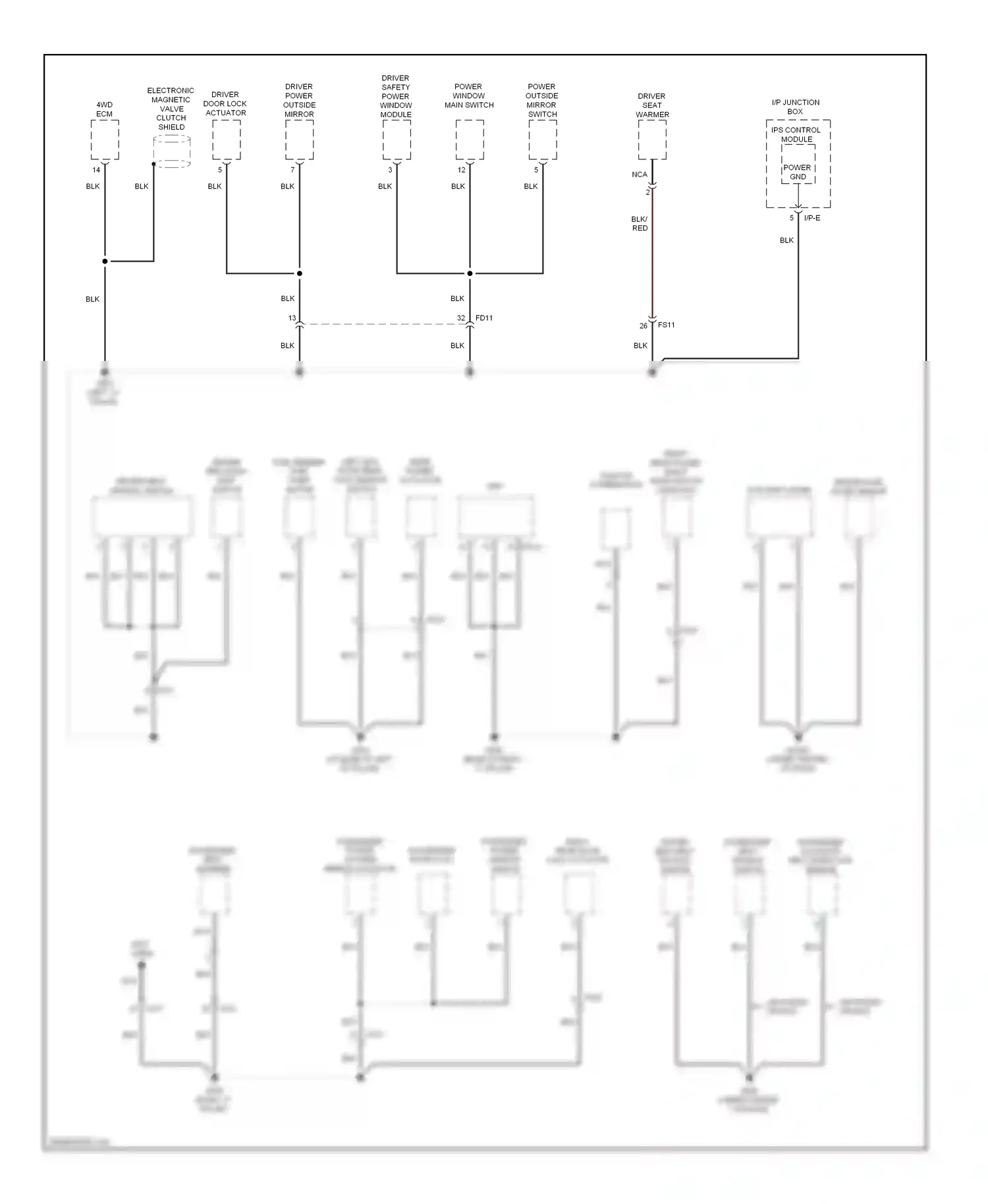Wiring diagram ips control module for Hyundai Tucson II (2009-2015) (7 of 22)