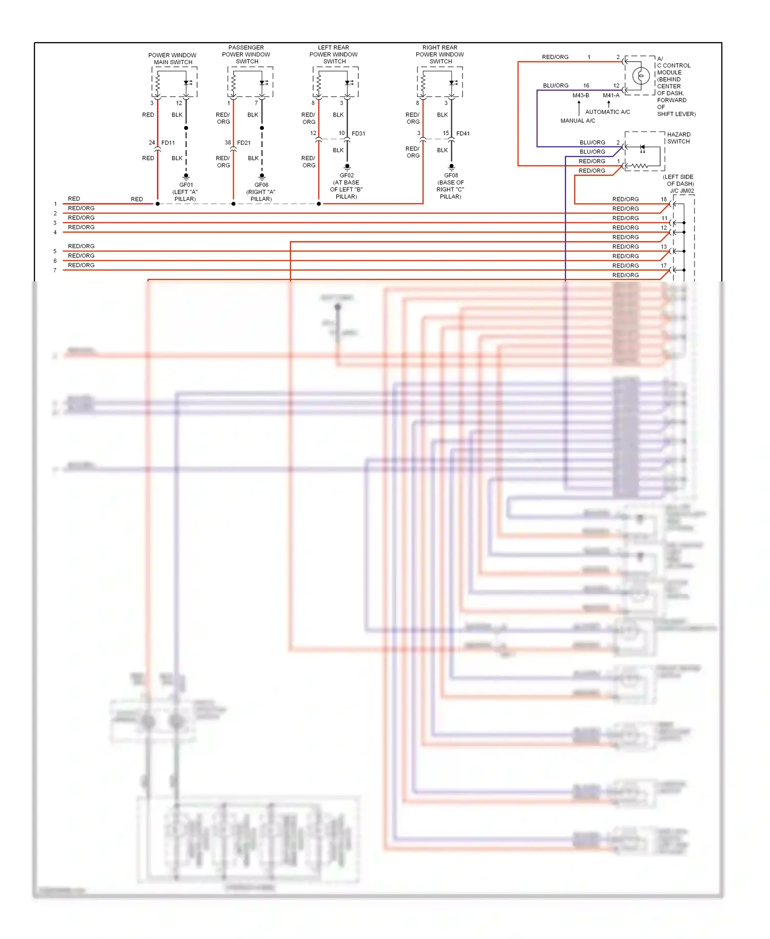 Wiring diagram multi- function switch for Hyundai Tucson II (2009-2015) (7 of 12)