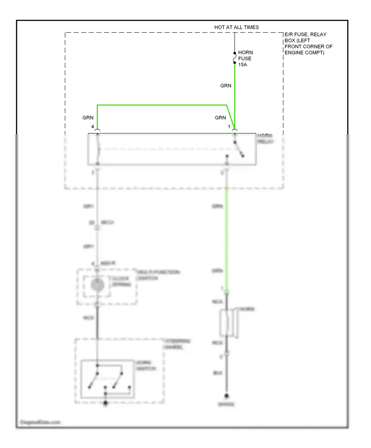 Wiring diagram multi- function switch for Hyundai Tucson II (2009-2015) (6 of 12)