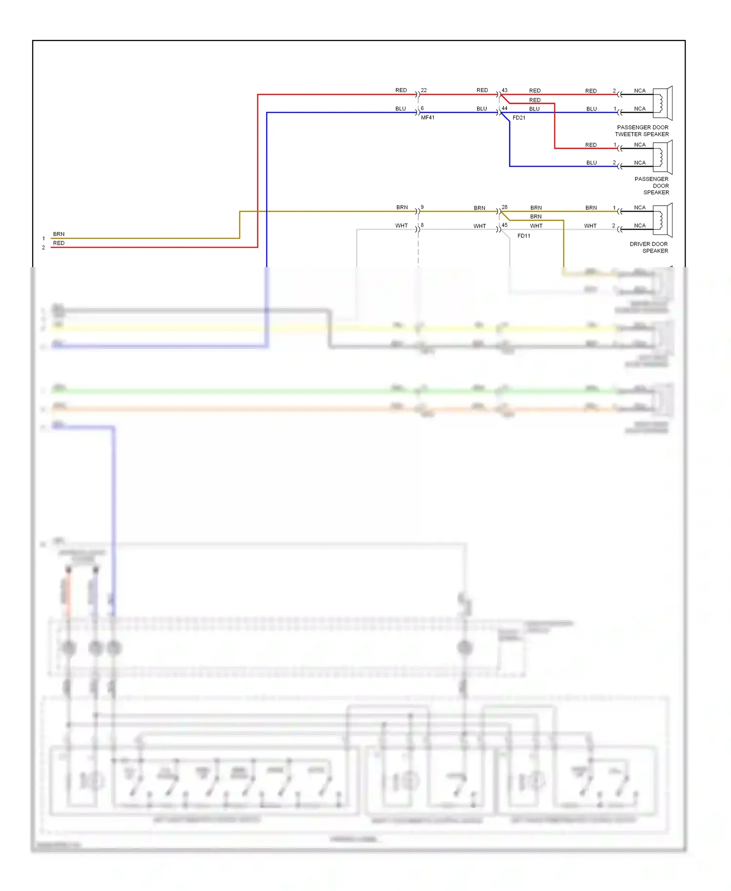 Wiring diagram multi- function switch for Hyundai Tucson II (2009-2015) (10 of 12)
