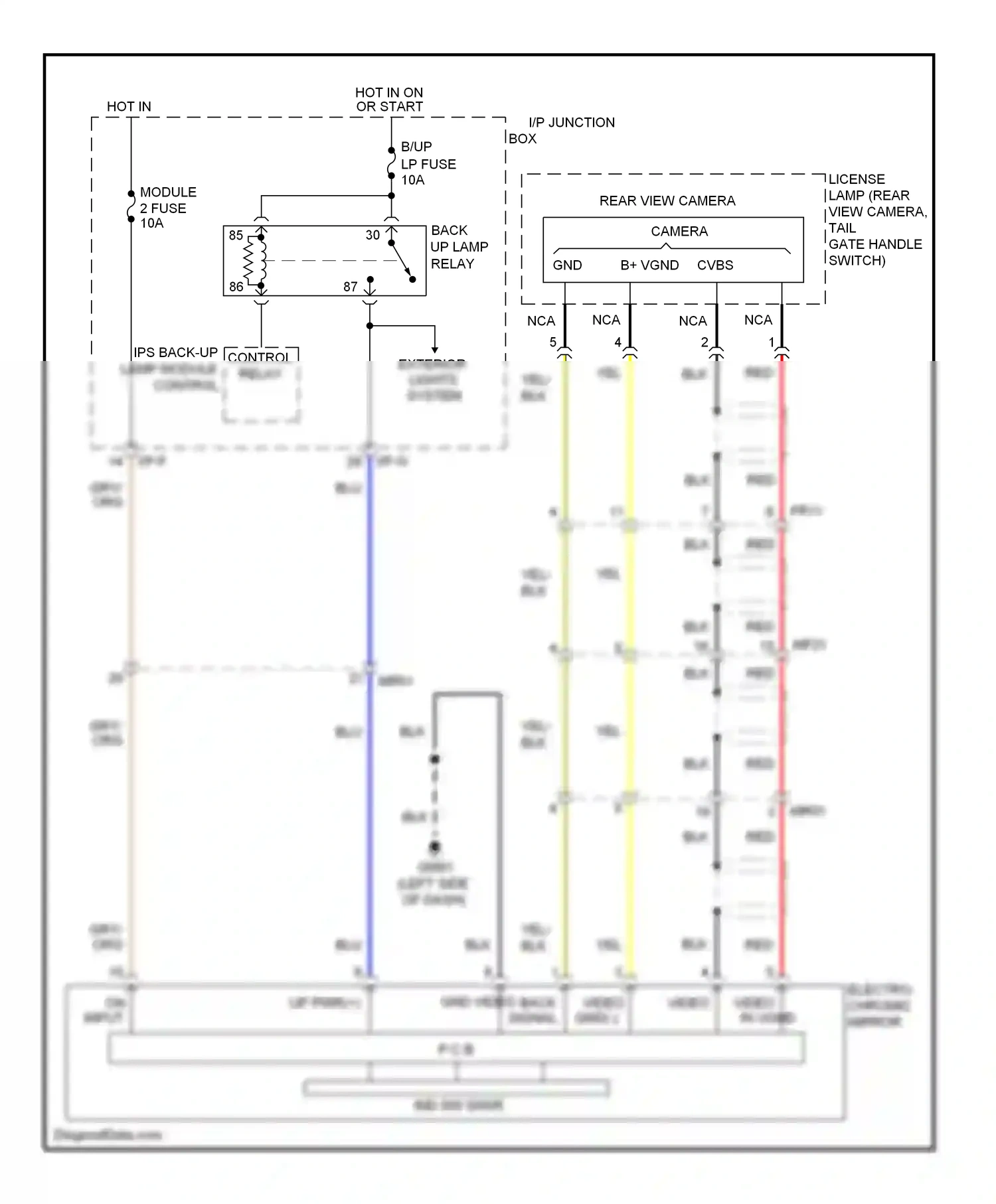 Wiring diagram on input for Hyundai Tucson II (2009-2015) (3 of 4)