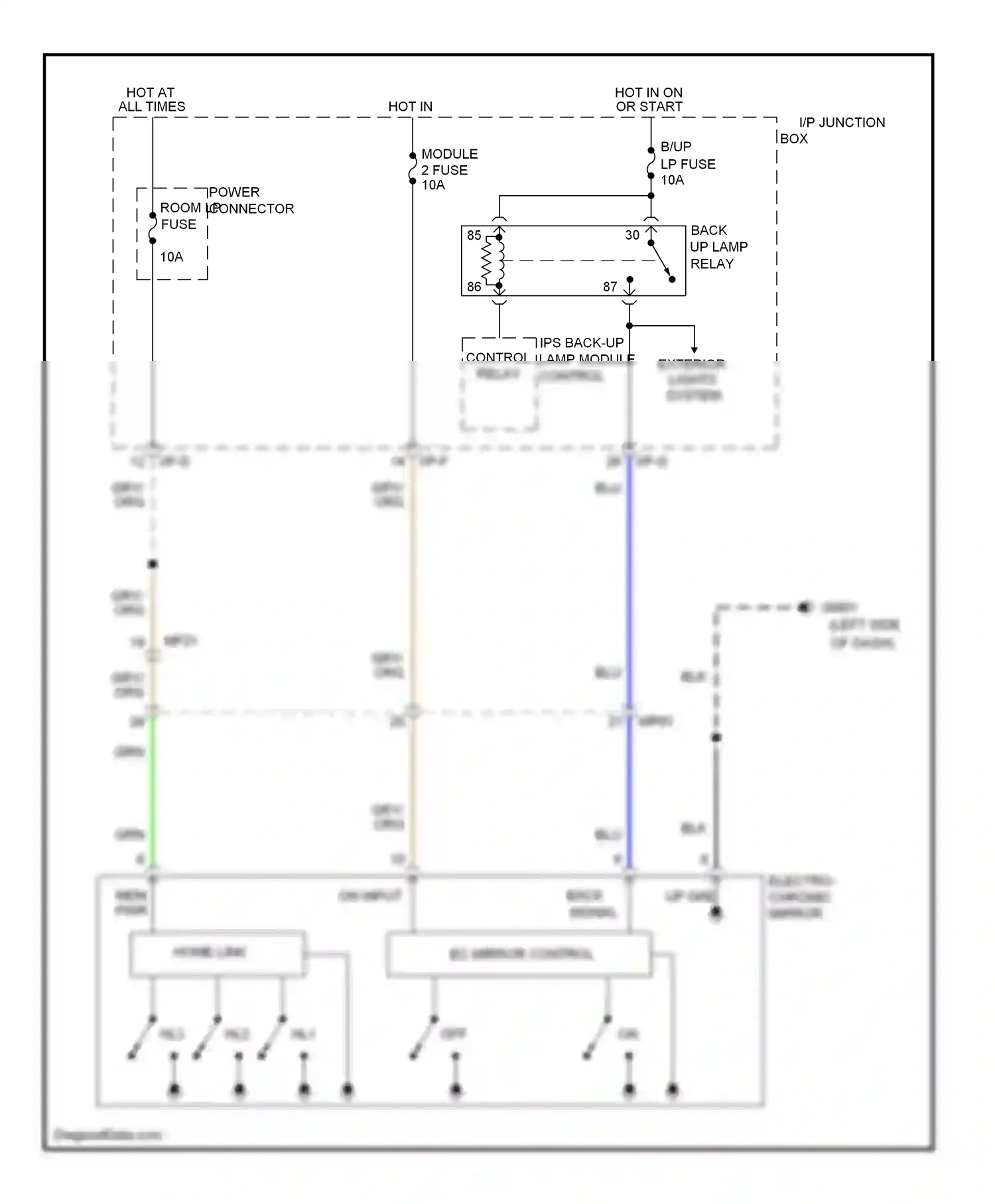 Wiring diagram on input for Hyundai Tucson II (2009-2015) (2 of 4)