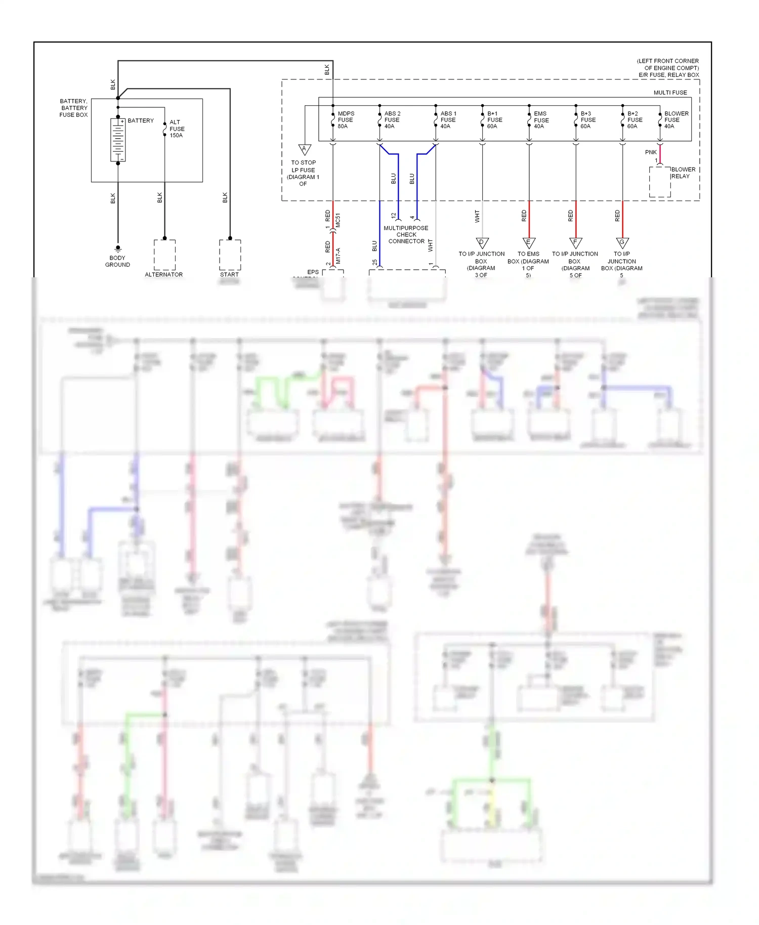 Wiring diagram transaxle range switch for Hyundai Tucson II (2009-2015) (1 of 1)