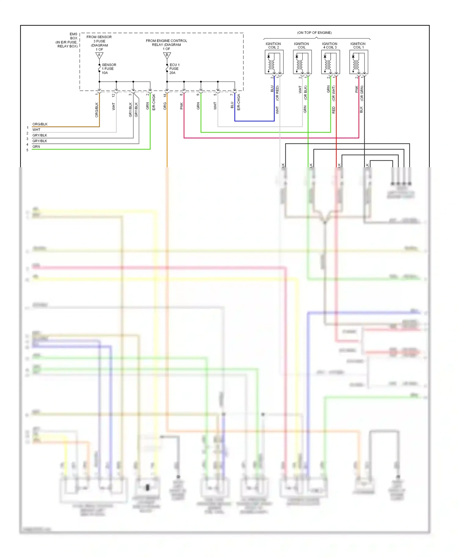 Wiring diagram variable charge motion actuator for Hyundai Tucson II (2009-2015) (1 of 2)