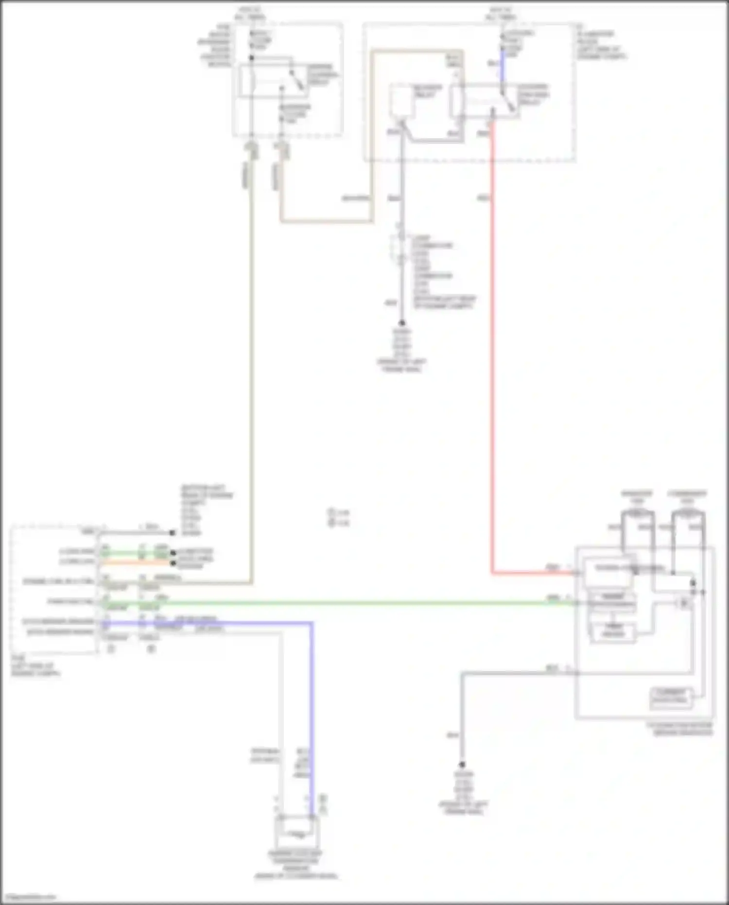 Tucson Hyundai III facelift (2018-2021): Cooling fan circuit
