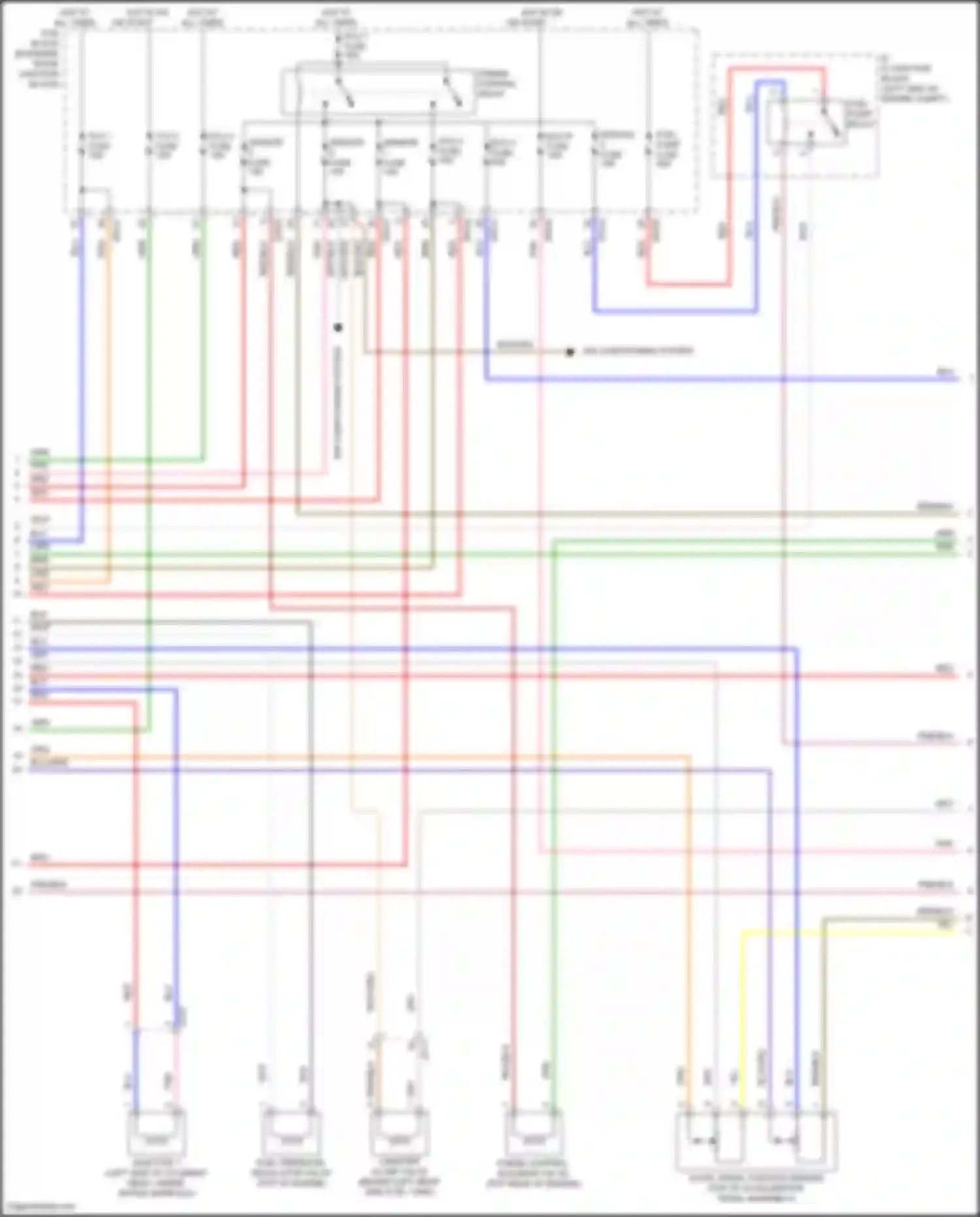 Tucson Hyundai III facelift (2018-2021): Wiring diagram engine performance 2.4l (6 of 7)