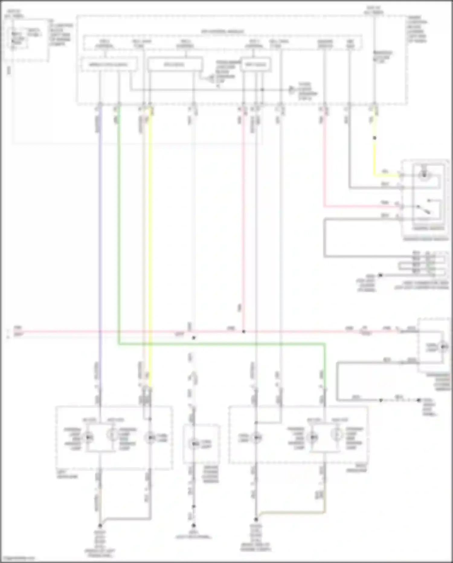 Tucson Hyundai III facelift (2018-2021): 2.4l, exterior lamps circuit (4 of 4)
