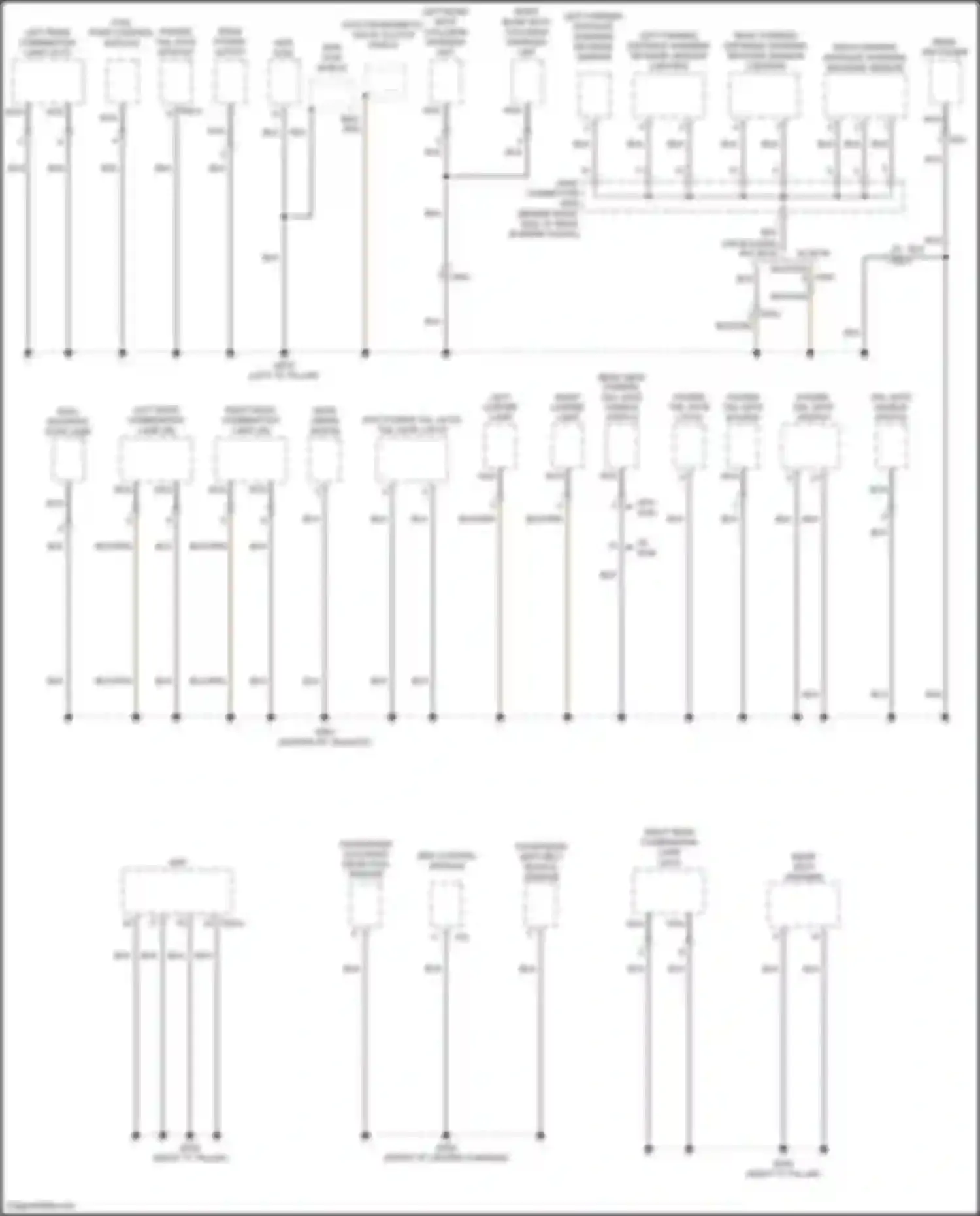 Tucson Hyundai III facelift (2018-2021): Ground distribution circuit (3 of 5)