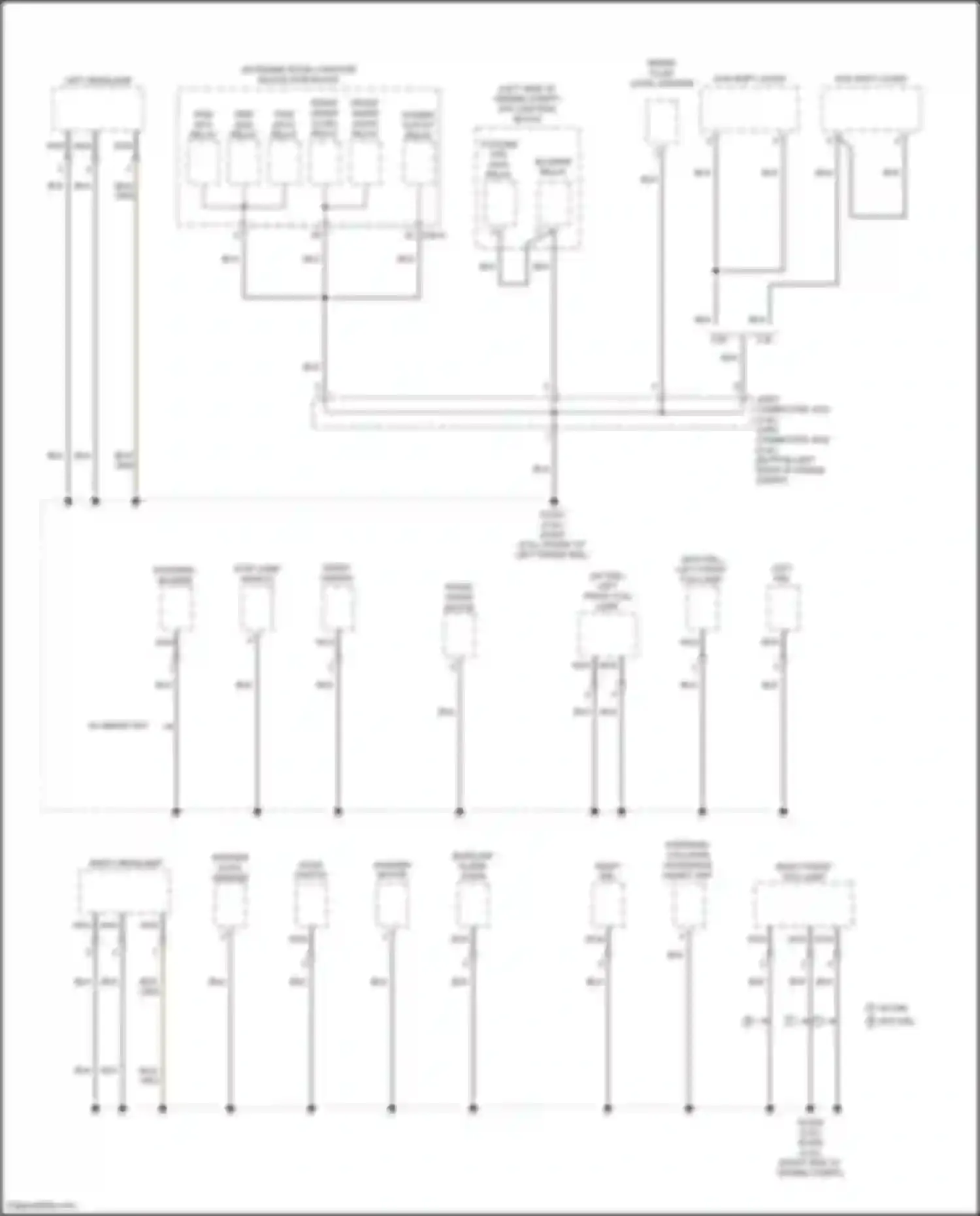 Tucson Hyundai III facelift (2018-2021): Ground distribution circuit (4 of 5)