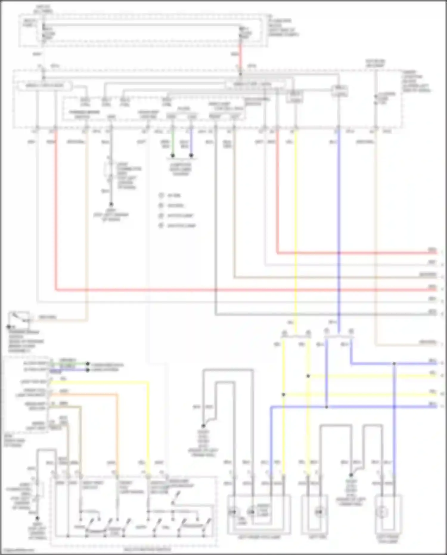 Tucson Hyundai III facelift (2018-2021): Headlamps circuit (1 of 2)