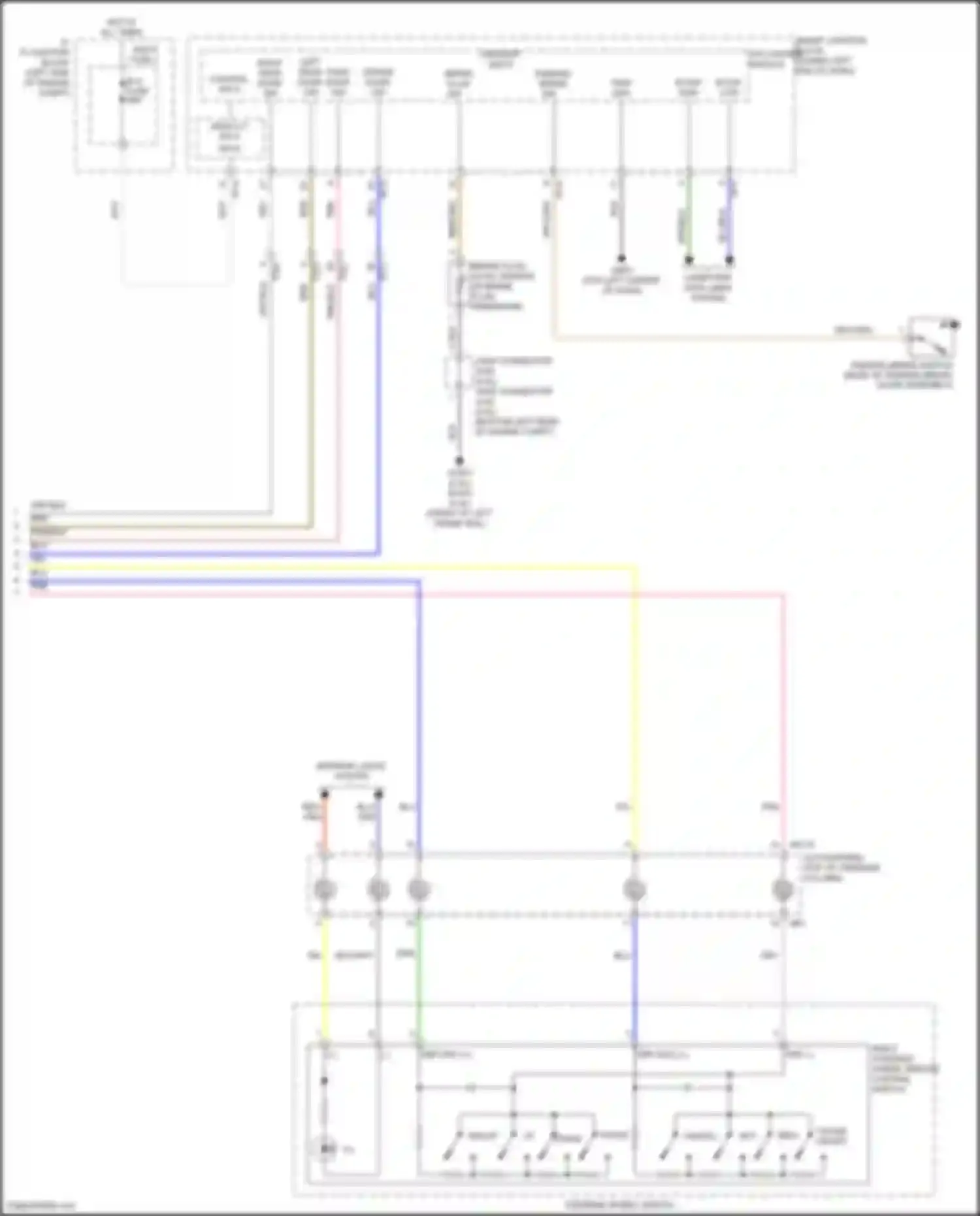 Tucson Hyundai III facelift (2018-2021): Instrument cluster circuit (3 of 3)