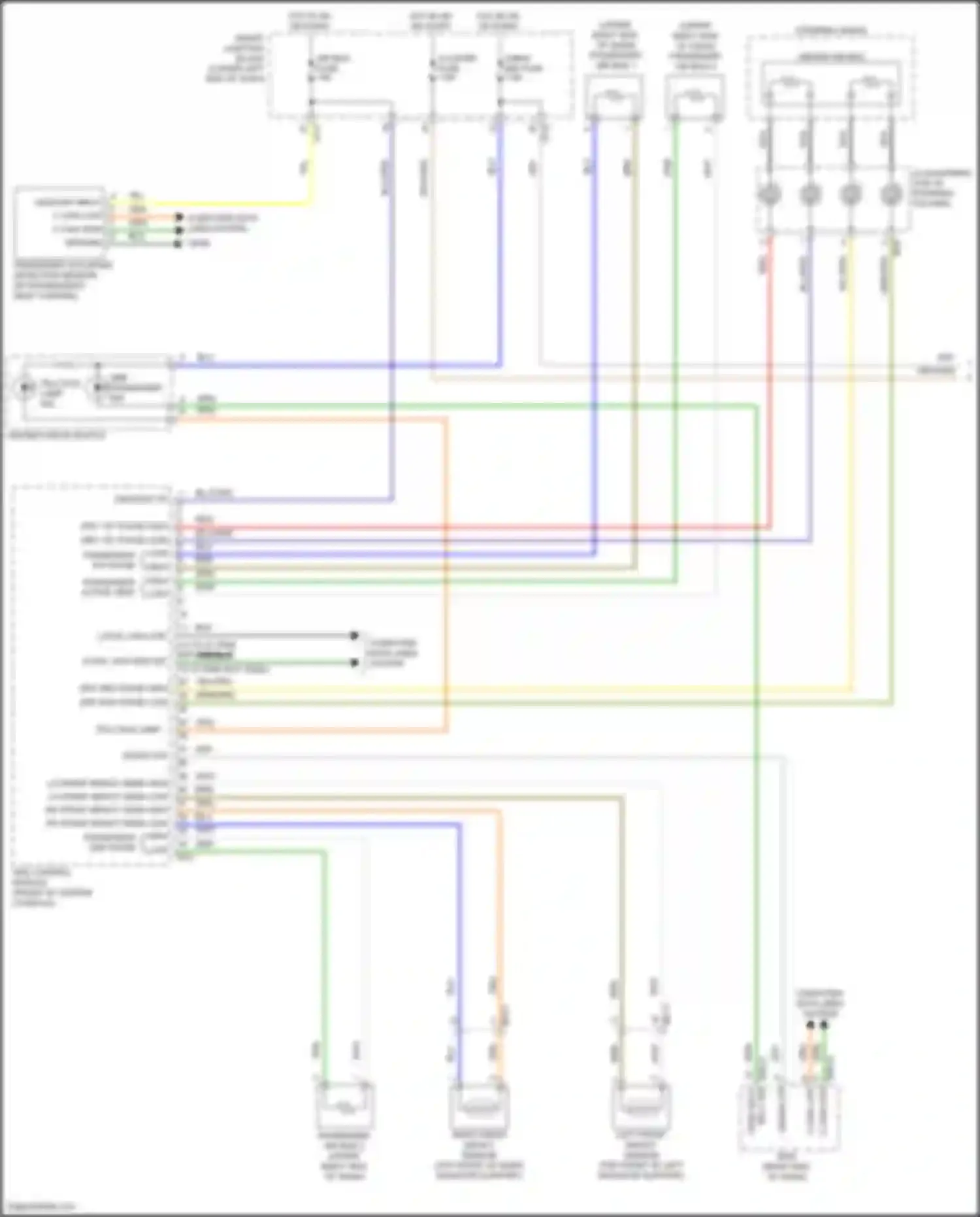 Tucson Hyundai III facelift (2018-2021): Supplemental restraints circuit (1 of 3)