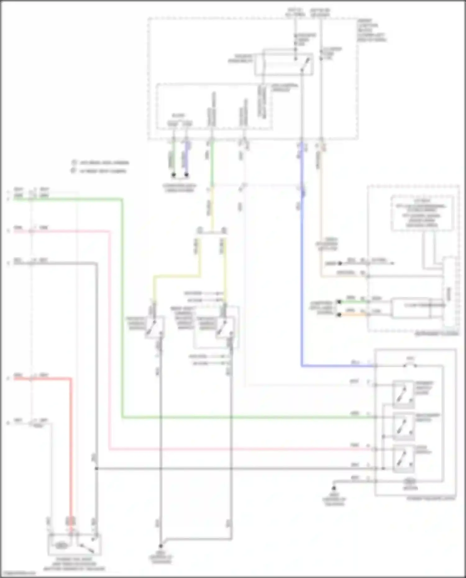 Tucson Hyundai III facelift (2018-2021): Power tailgate circuit (2 of 2)