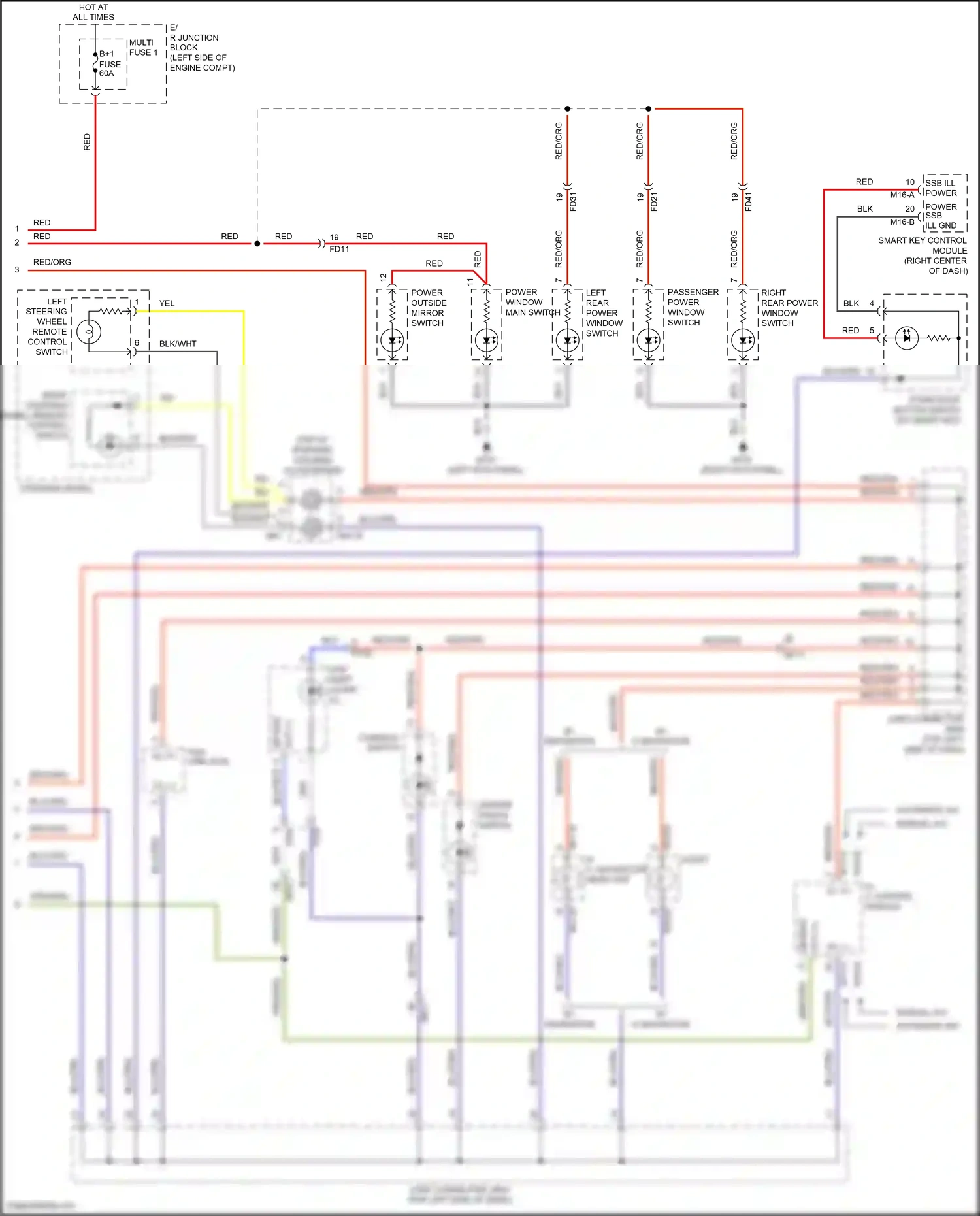 Wiring diagram a/c control module for Hyundai Tucson III facelift (2018-2021) (6 of 15)