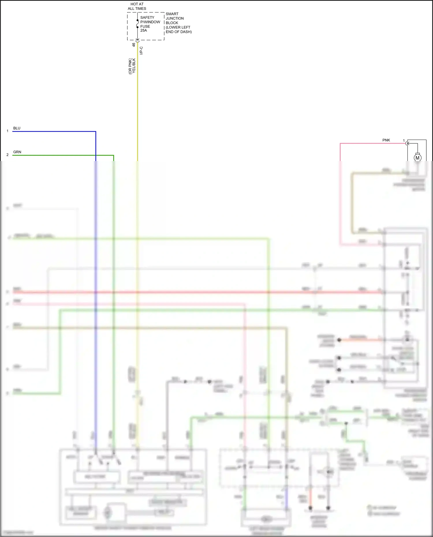 Wiring diagram bcm enable for Hyundai Tucson III facelift (2018-2021) (2 of 2)