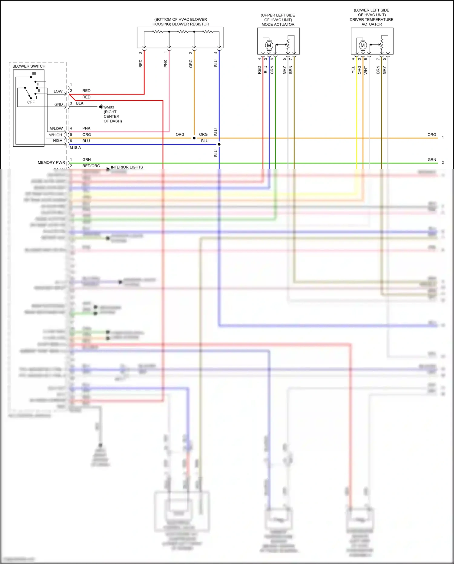 Wiring diagram blower switch for Hyundai Tucson III facelift (2018-2021) (1 of 1)