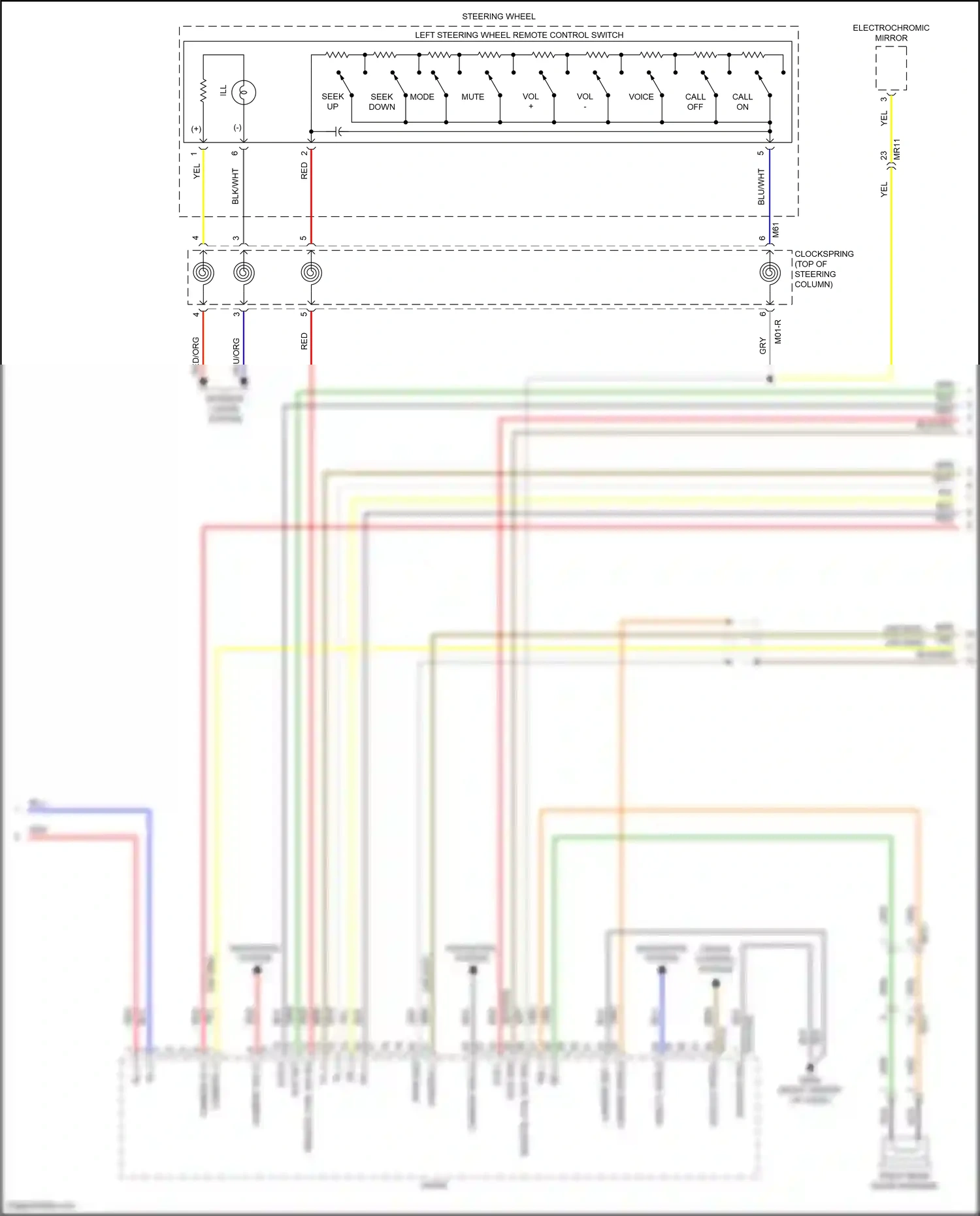 Wiring diagram camera shield for Hyundai Tucson III facelift (2018-2021) (2 of 6)