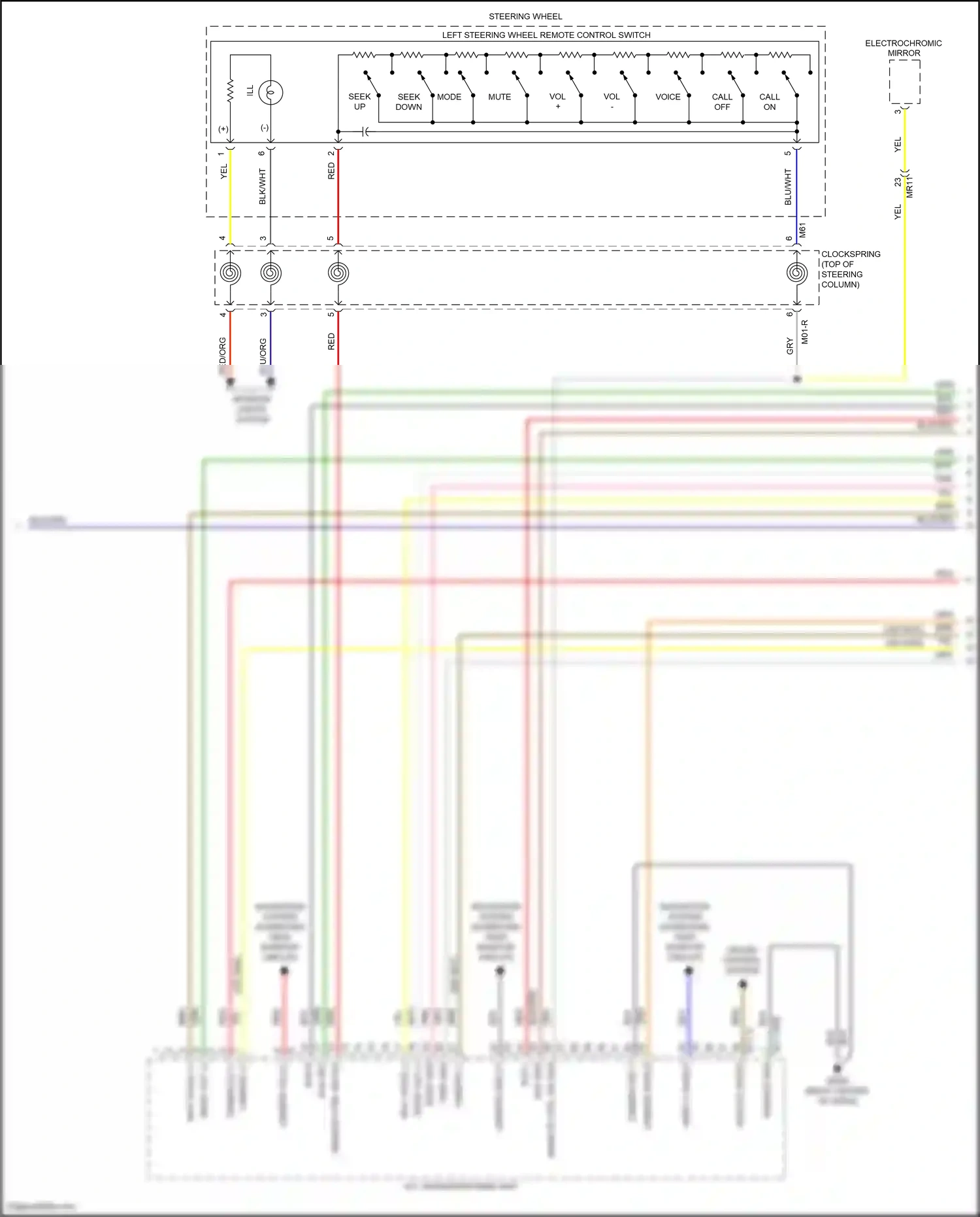 Wiring diagram camera shield for Hyundai Tucson III facelift (2018-2021) (1 of 6)