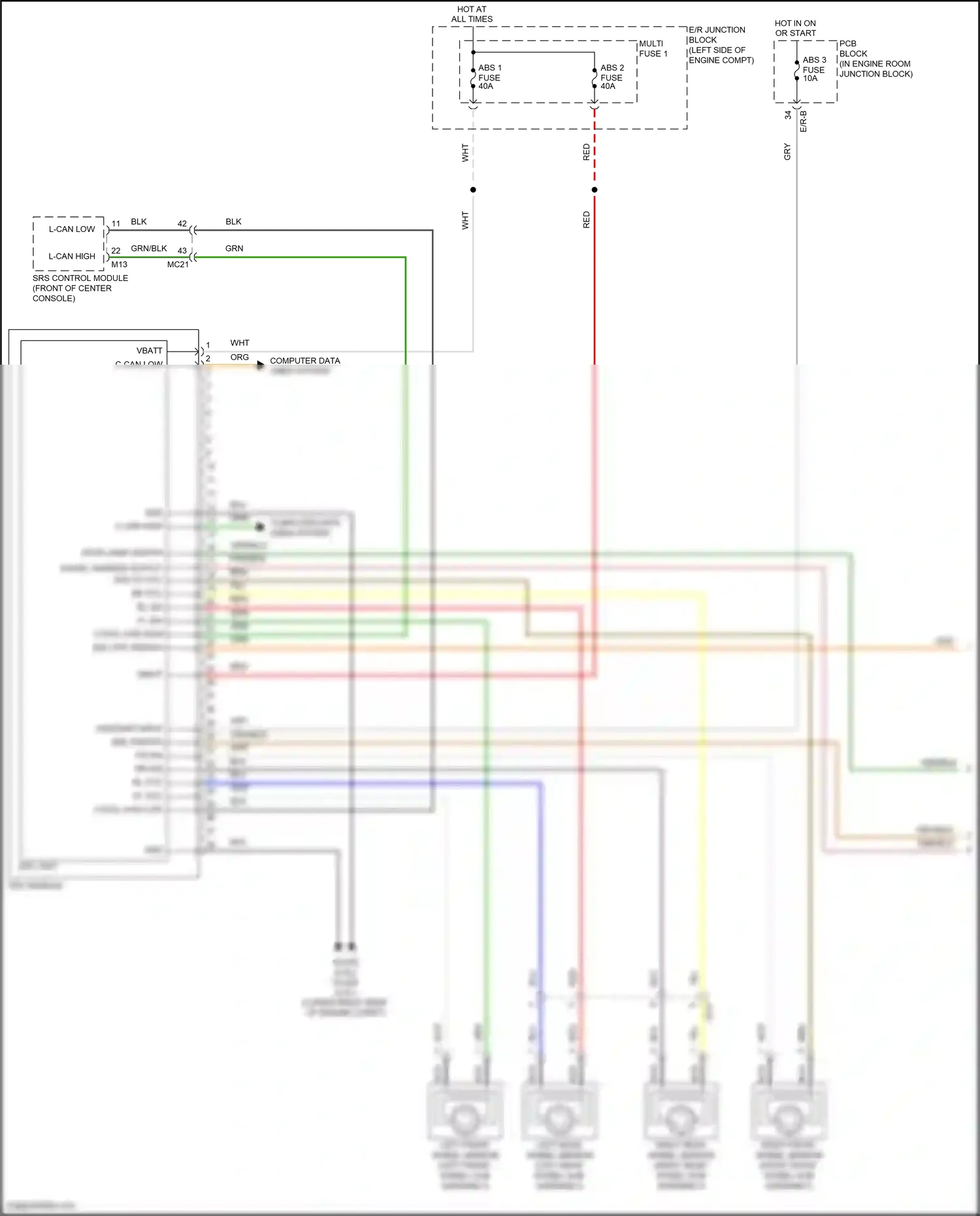 Wiring diagram computer data lines system for Hyundai Tucson III facelift (2018-2021) (33 of 78)