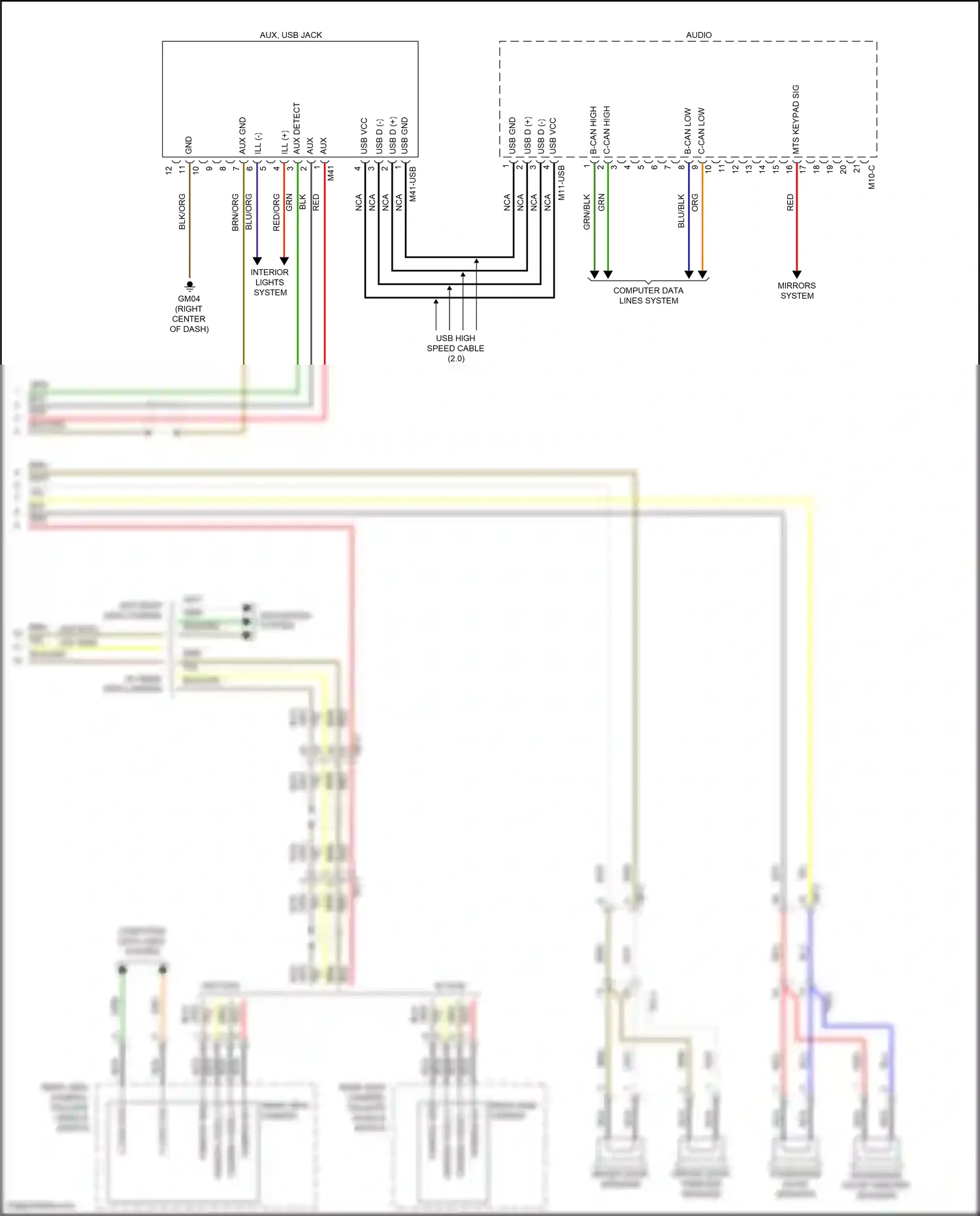 Wiring diagram computer data lines system for Hyundai Tucson III facelift (2018-2021) (3 of 78)