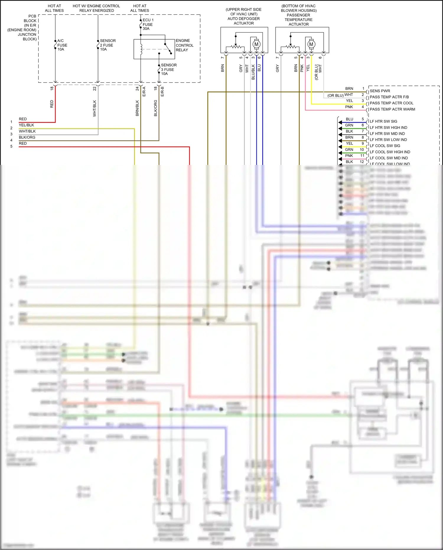 Wiring diagram engine controls system for Hyundai Tucson III facelift (2018-2021) (1 of 2)