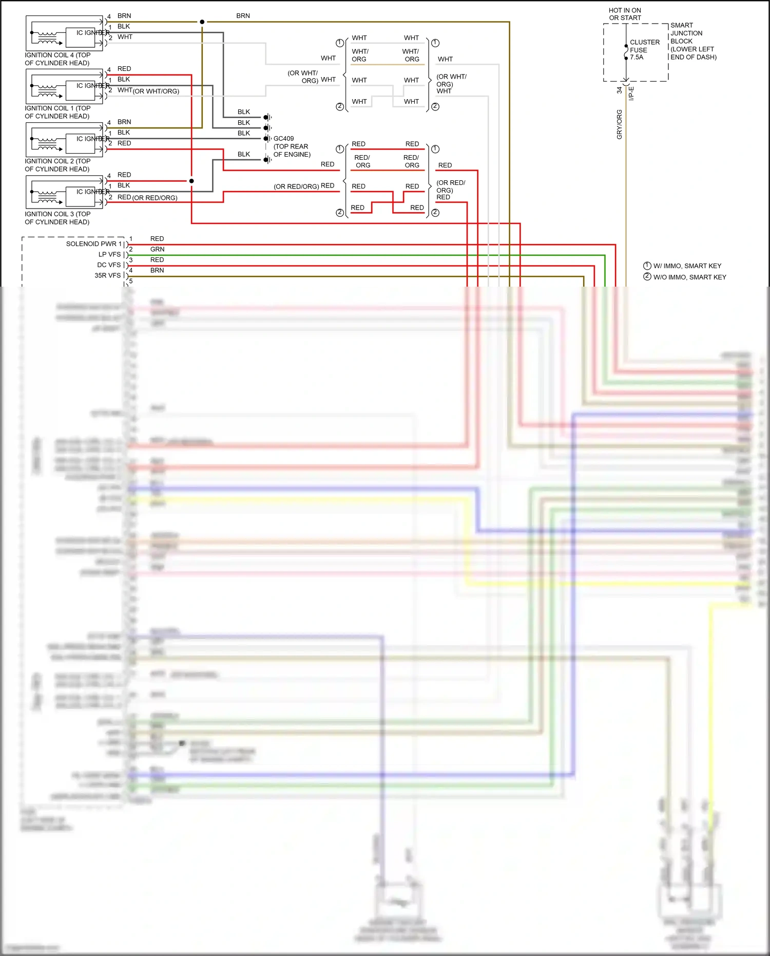 Wiring diagram engine coolant temperature sensor for Hyundai Tucson III facelift (2018-2021) (5 of 5)