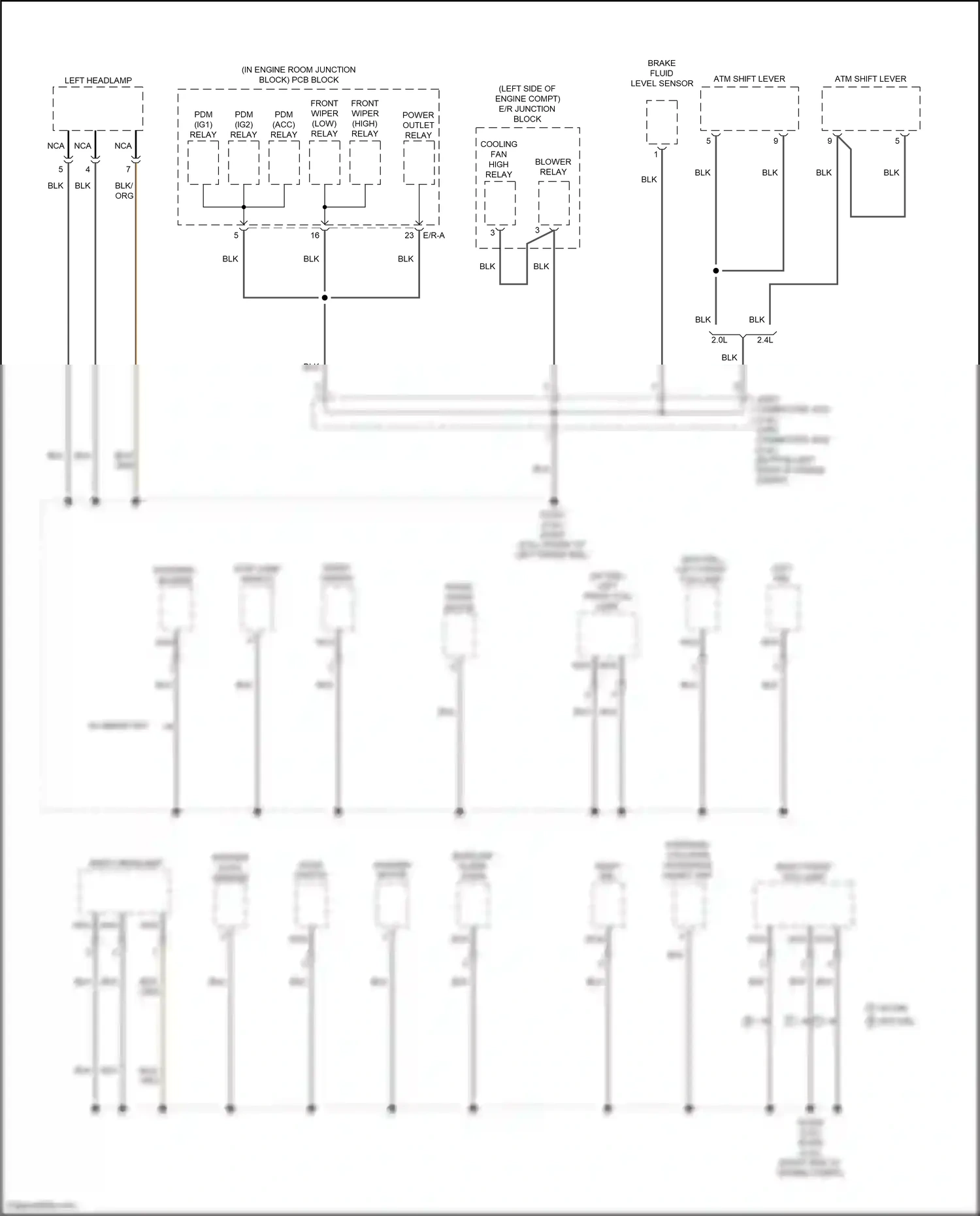 Wiring diagram front deicer for Hyundai Tucson III facelift (2018-2021) (3 of 3)