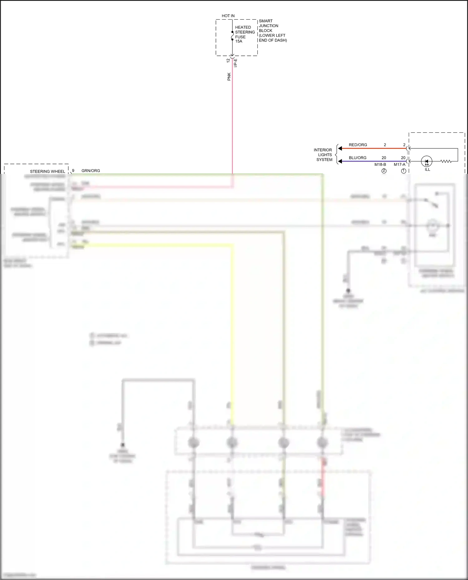 Wiring diagram i/p-e for Hyundai Tucson III facelift (2018-2021) (24 of 59)
