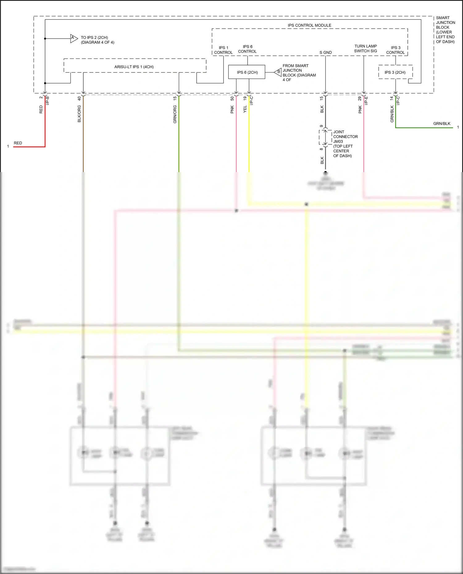 Wiring diagram ips 3 control for Hyundai Tucson III facelift (2018-2021) (1 of 4)