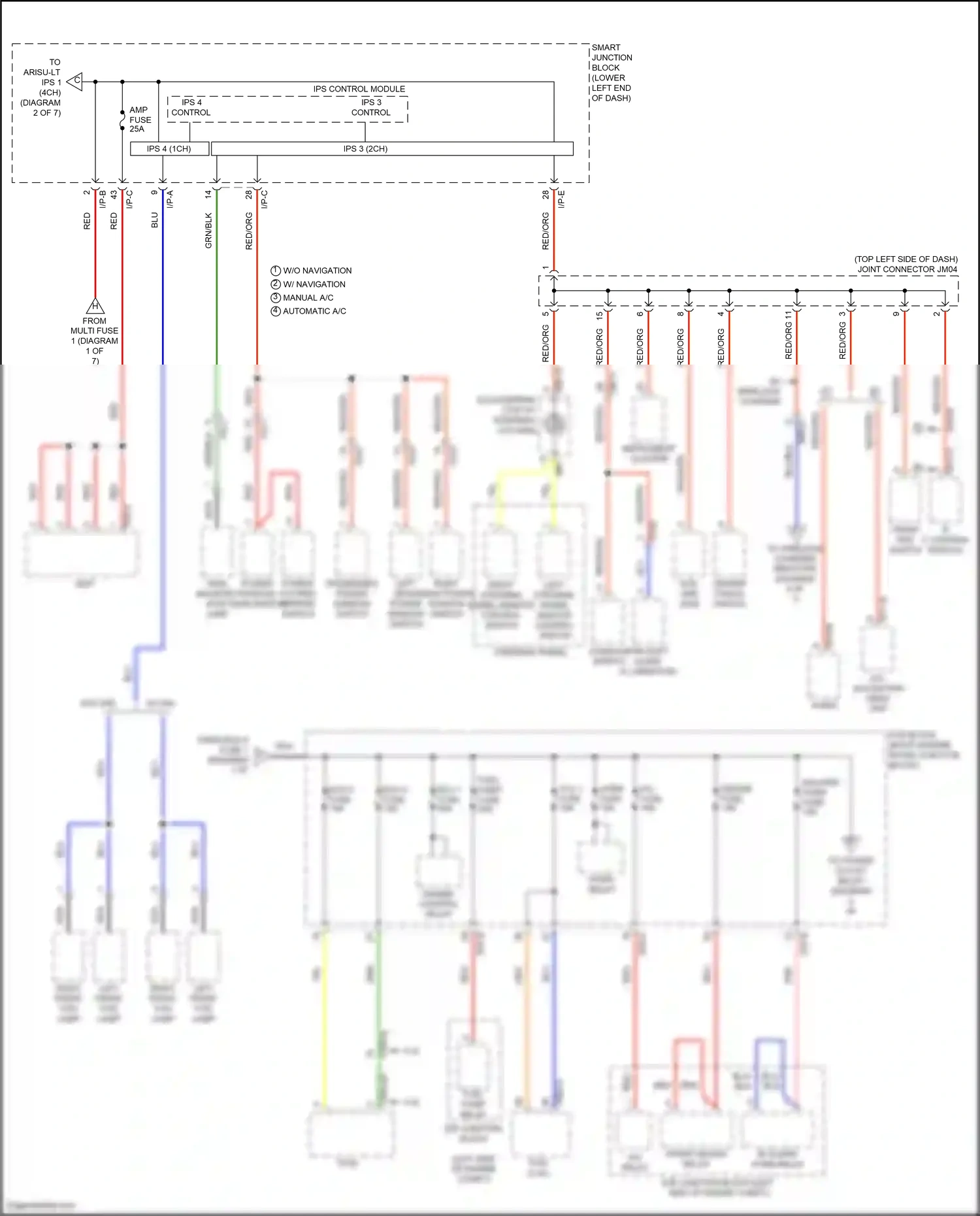 Wiring diagram ips 4 control for Hyundai Tucson III facelift (2018-2021) (1 of 1)