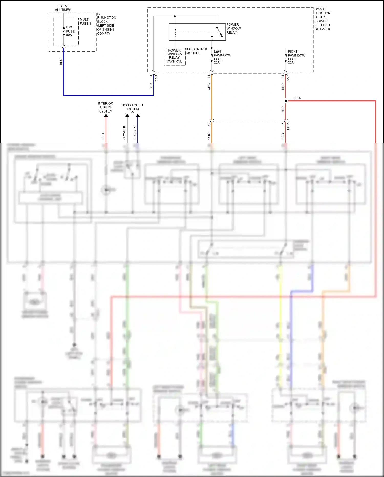 Wiring diagram ips control module for Hyundai Tucson III facelift (2018-2021) (8 of 36)