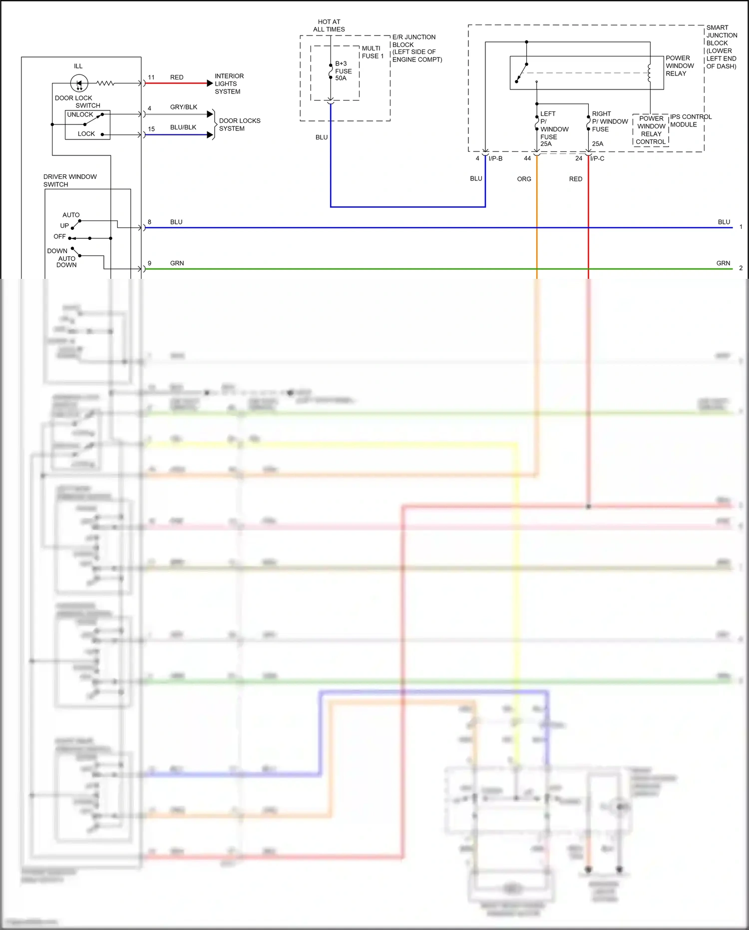 Wiring diagram ips control module for Hyundai Tucson III facelift (2018-2021) (9 of 36)