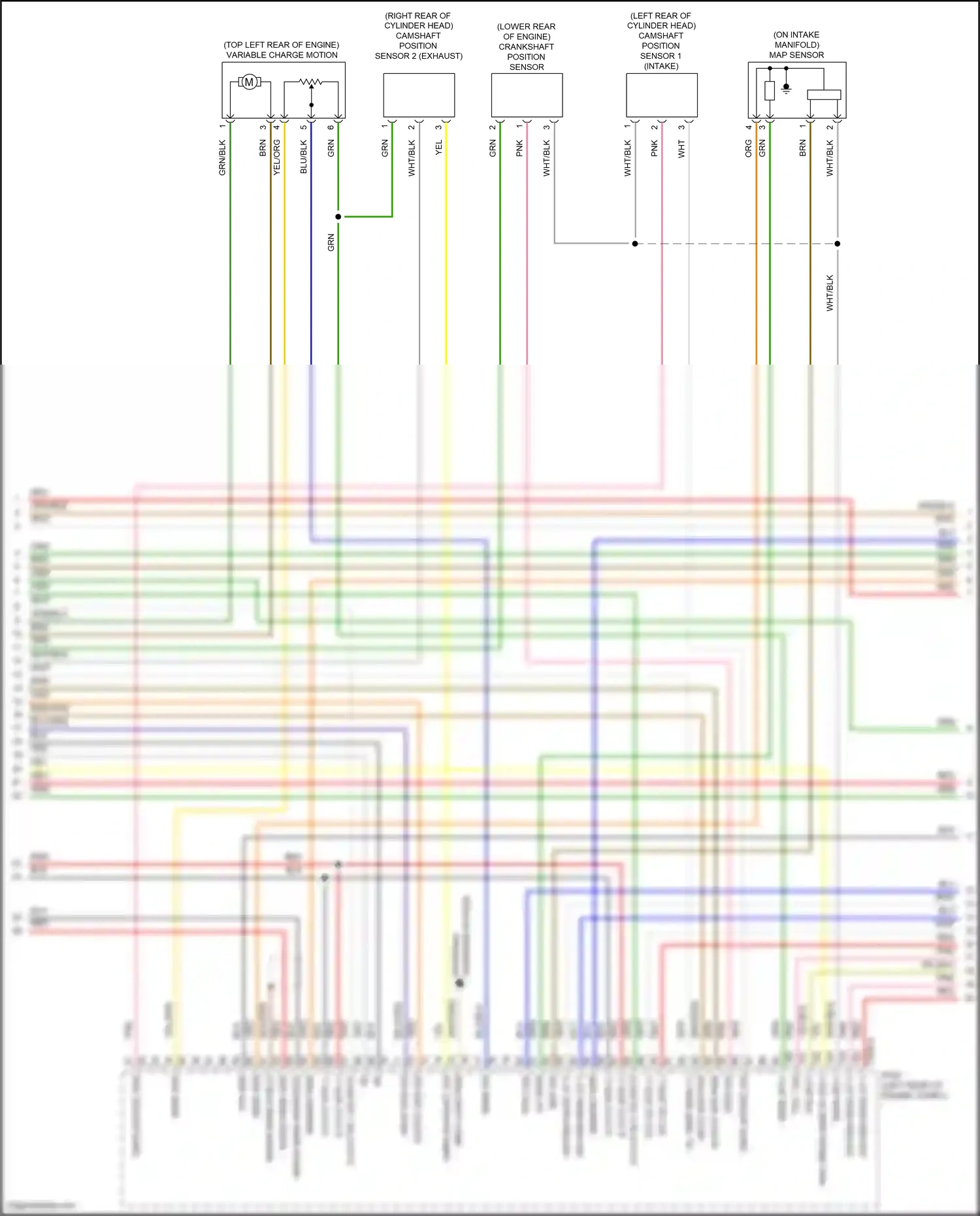 Wiring diagram map sensor for Hyundai Tucson III facelift (2018-2021) (2 of 2)