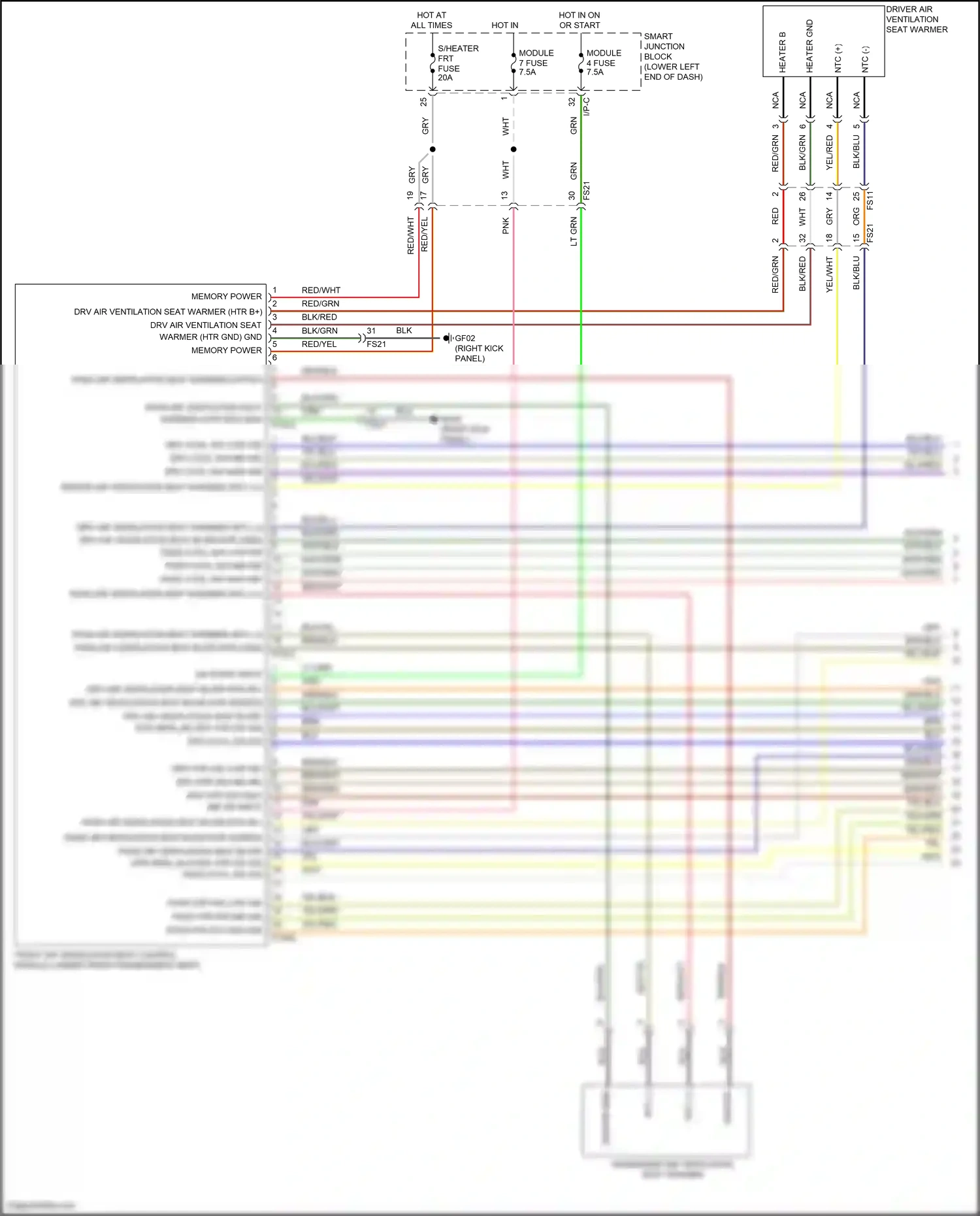 Wiring diagram on start input for Hyundai Tucson III facelift (2018-2021) (1 of 1)