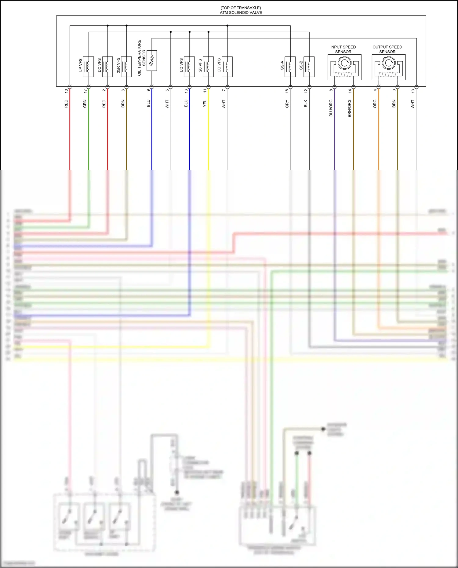 Wiring diagram output speed sensor for Hyundai Tucson III facelift (2018-2021) (4 of 4)