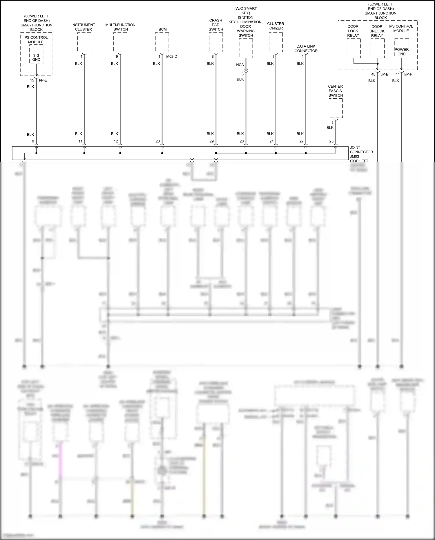 Wiring diagram rain sensor for Hyundai Tucson III facelift (2018-2021) (1 of 1)