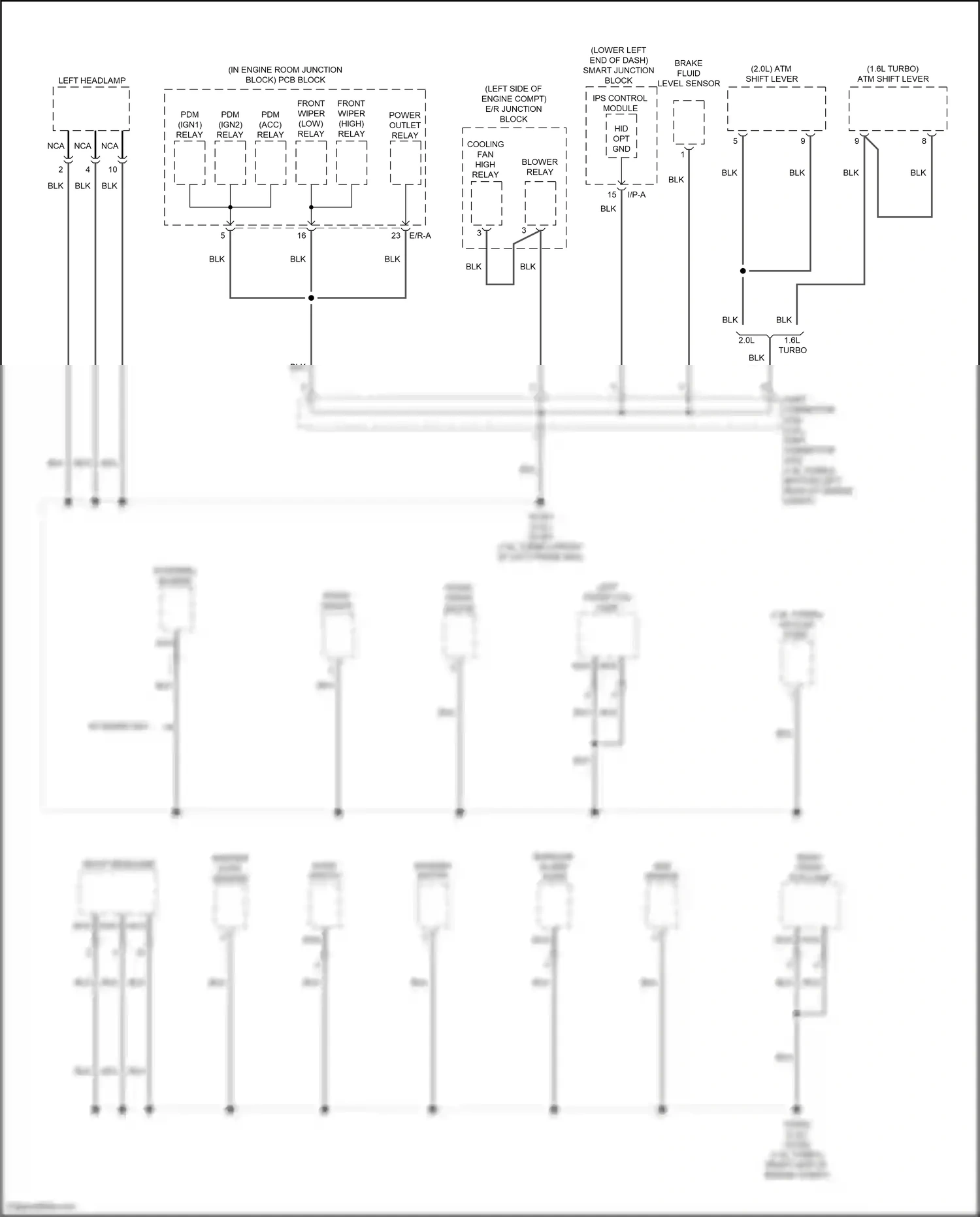 Wiring diagram 2.0l for Hyundai Tucson III (2015-2018) (23 of 33)