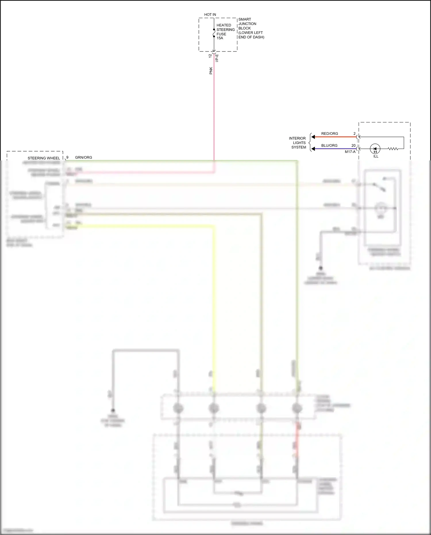 Wiring diagram a/c control module for Hyundai Tucson III (2015-2018) (7 of 15)