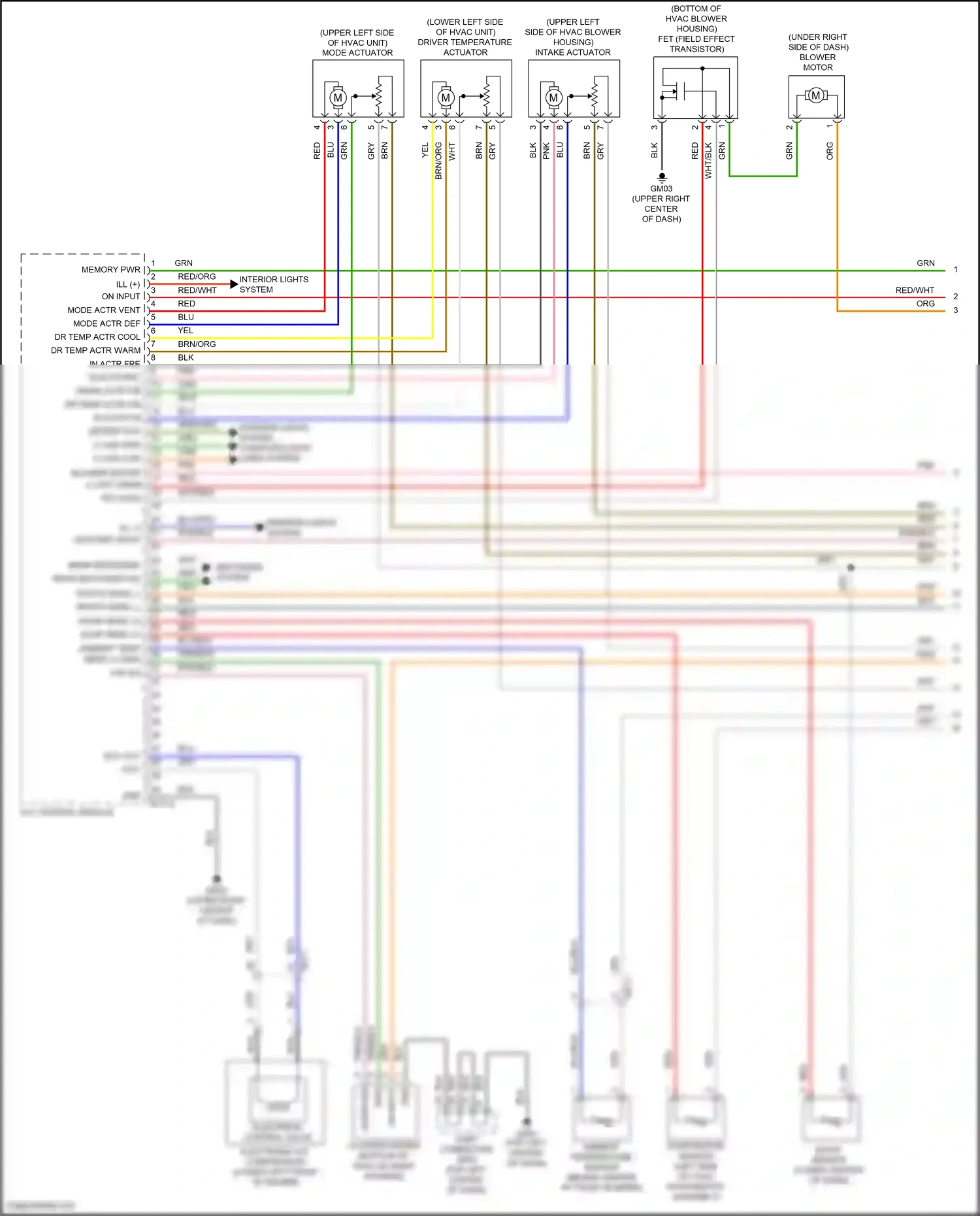 Wiring diagram ambient temperature sensor for Hyundai Tucson III (2015-2018) (1 of 2)