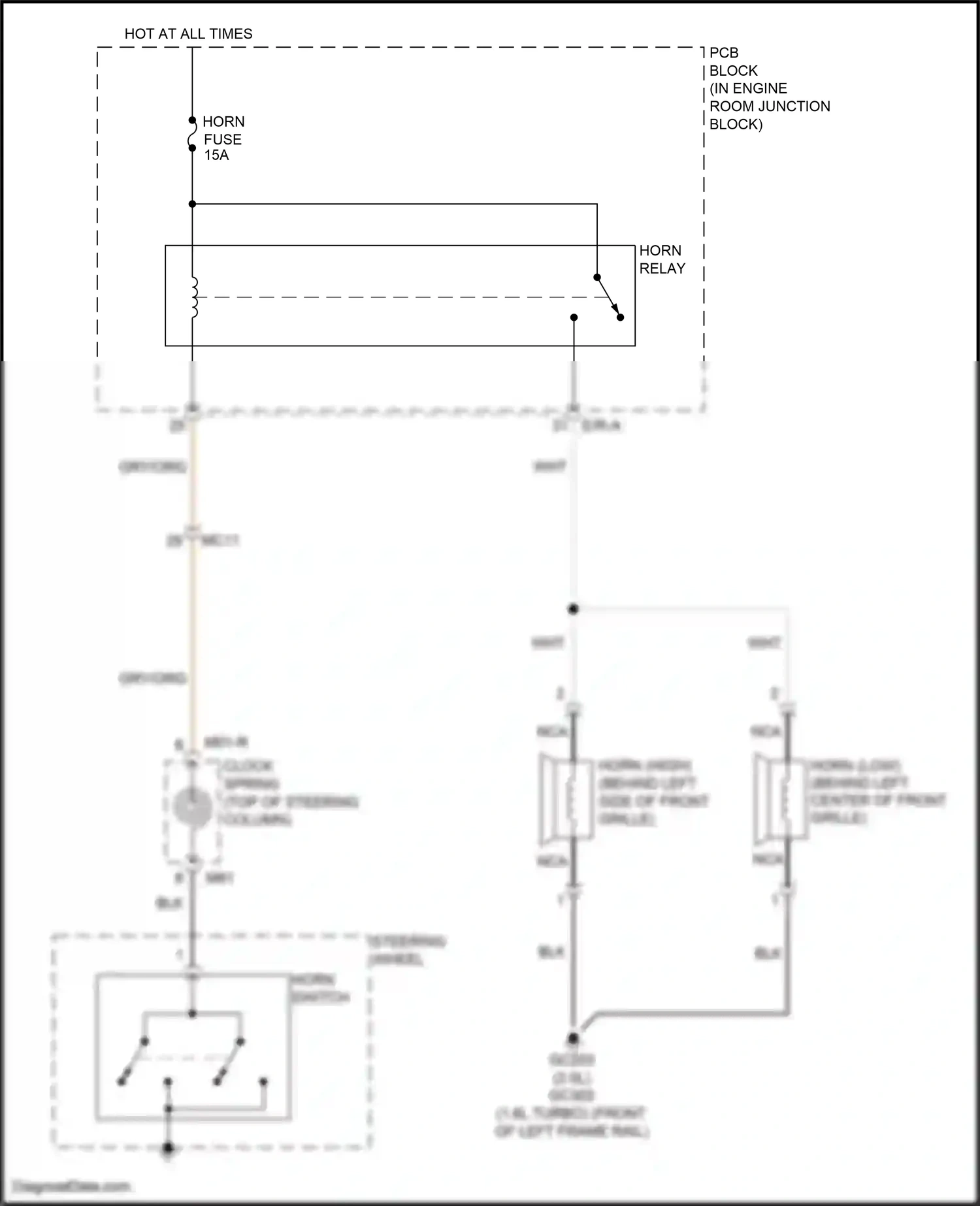 Wiring diagram clock- spring for Hyundai Tucson III (2015-2018) (4 of 11)
