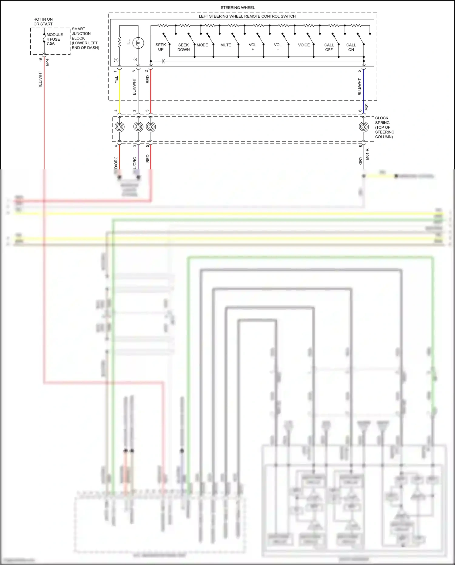 Wiring diagram clock- spring for Hyundai Tucson III (2015-2018) (7 of 11)